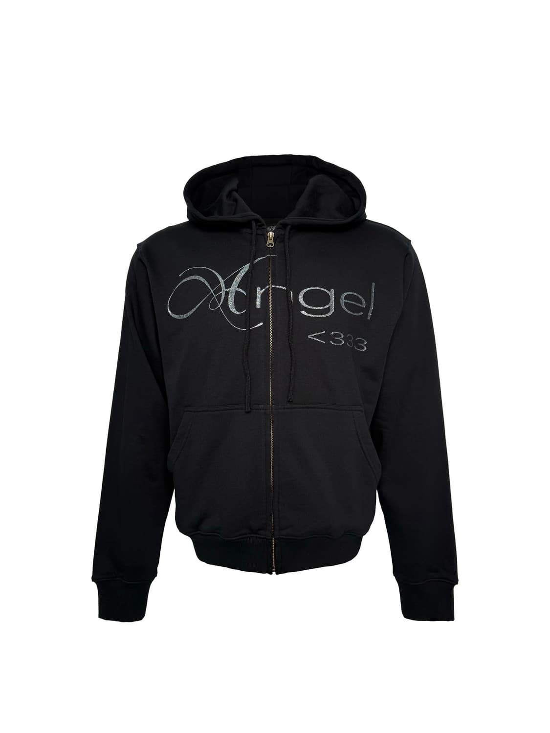 Angel 333 Black Slim Hood Zip-up 상품이미지1