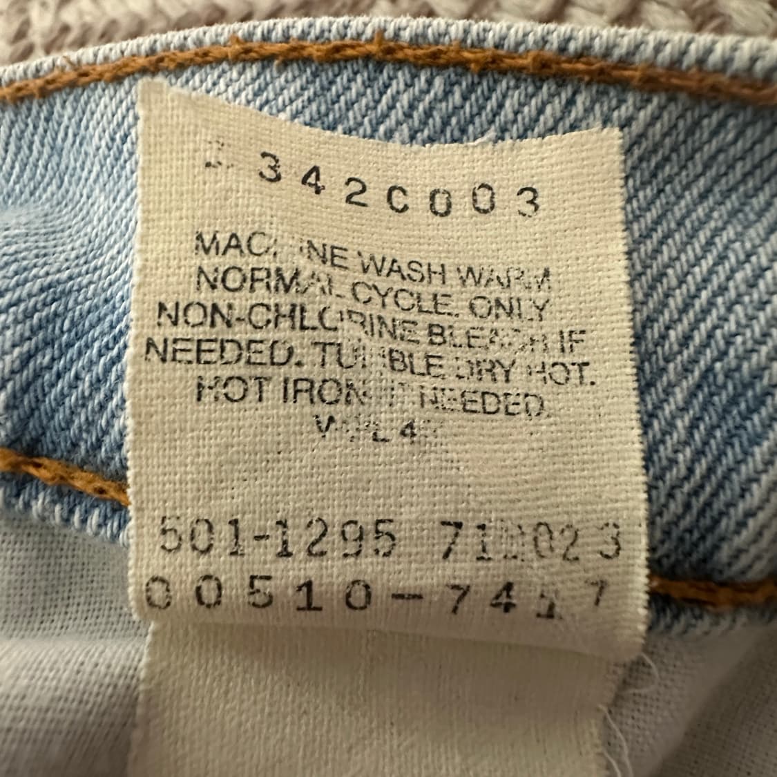 LEVI'S 510 90's usa made vintage denim 상품이미지4