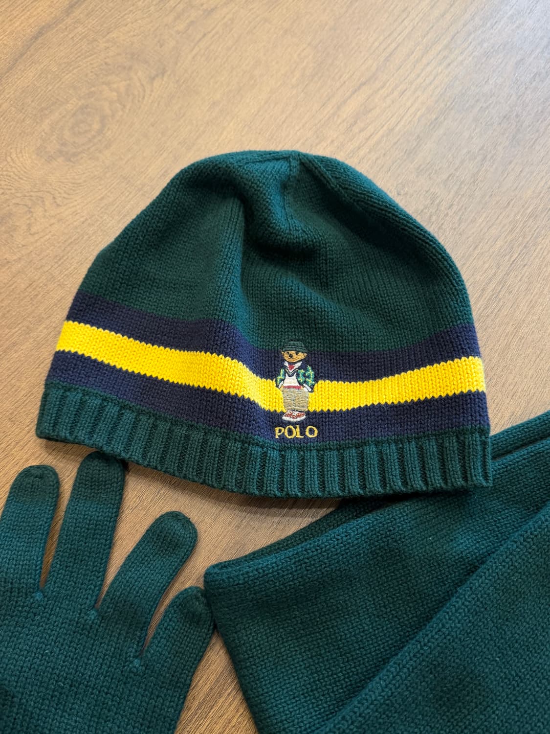 Polo ralph lauren 폴로베어 머플러 비니 글러브 세트 상품이미지4