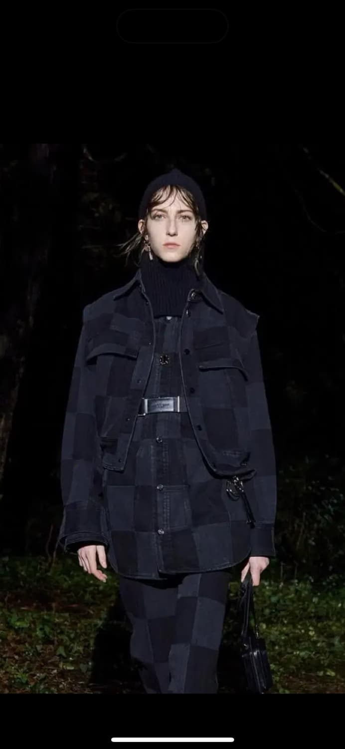 (36) 우영미 체크 데님 자켓 상품이미지4