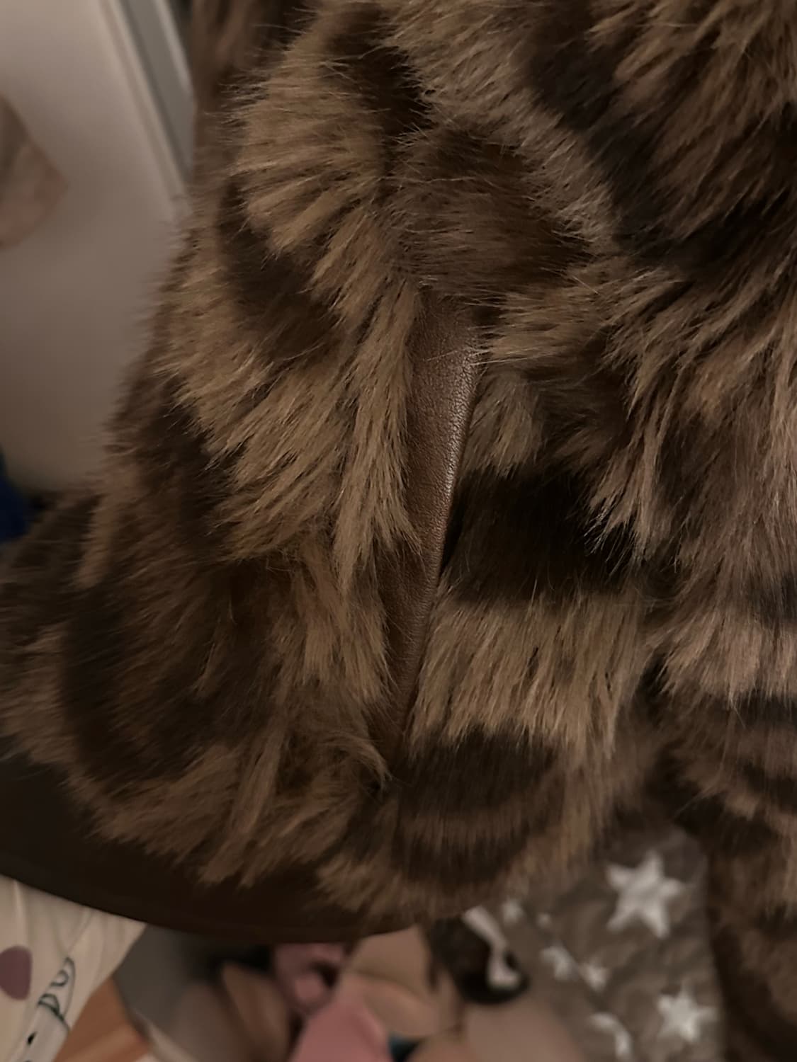 호피무늬 퍼 크롭 자켓 상품이미지4