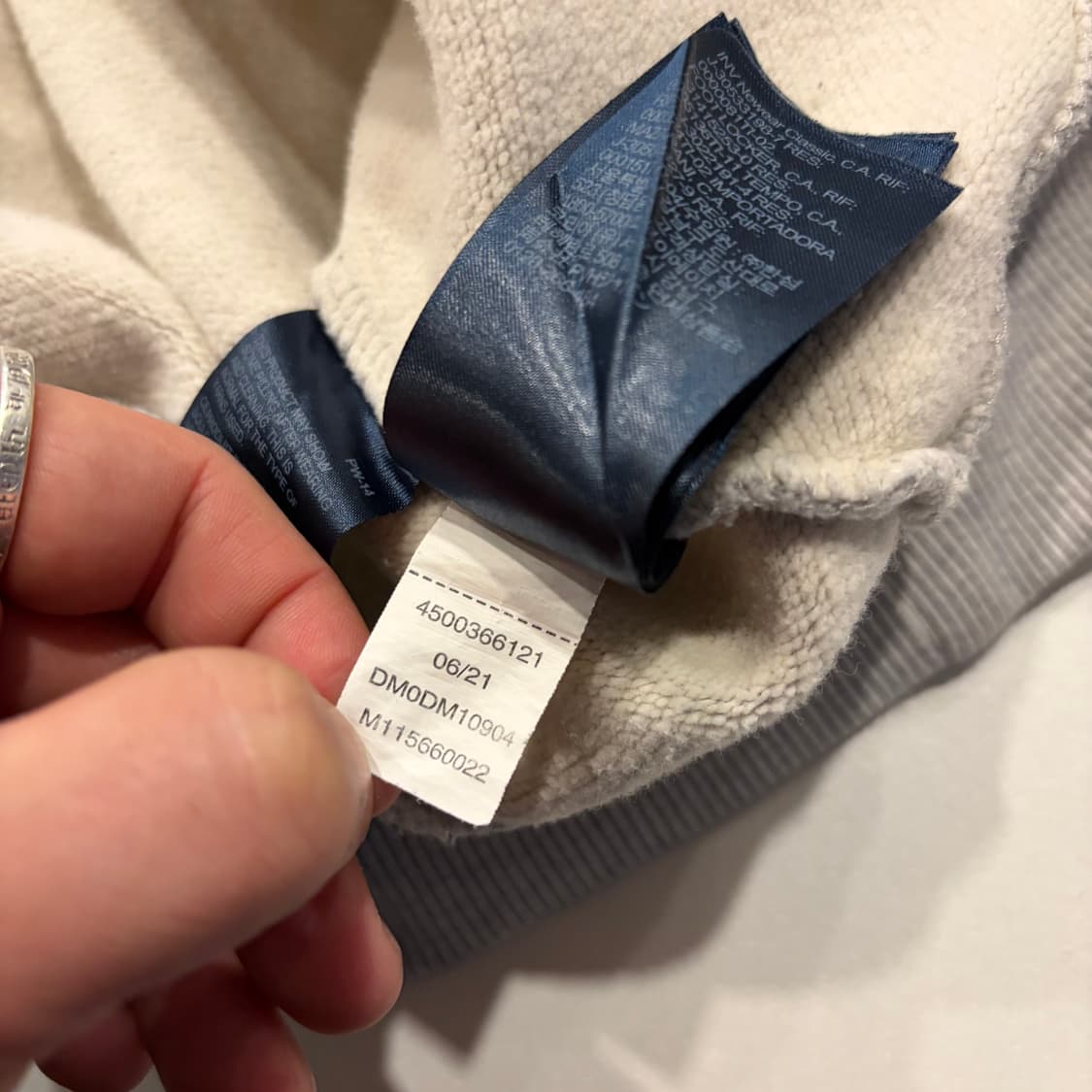 [L] 타미힐피거 진스 그레이 스웻 후드티 C795 상품이미지8