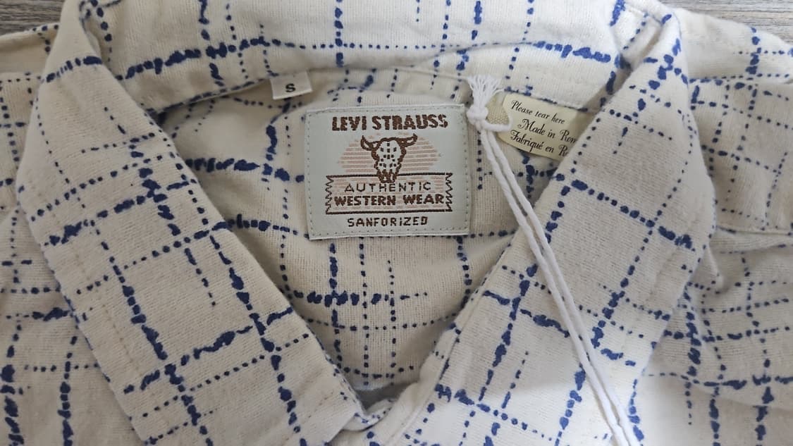 리바이스 LVC 1950'S 숏혼 셔츠 코발트 블루 S 상품이미지6