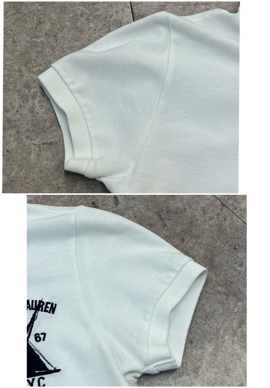 폴로 랄프로렌 반팔 카라티 화이트 XS #csz2745 상품이미지5