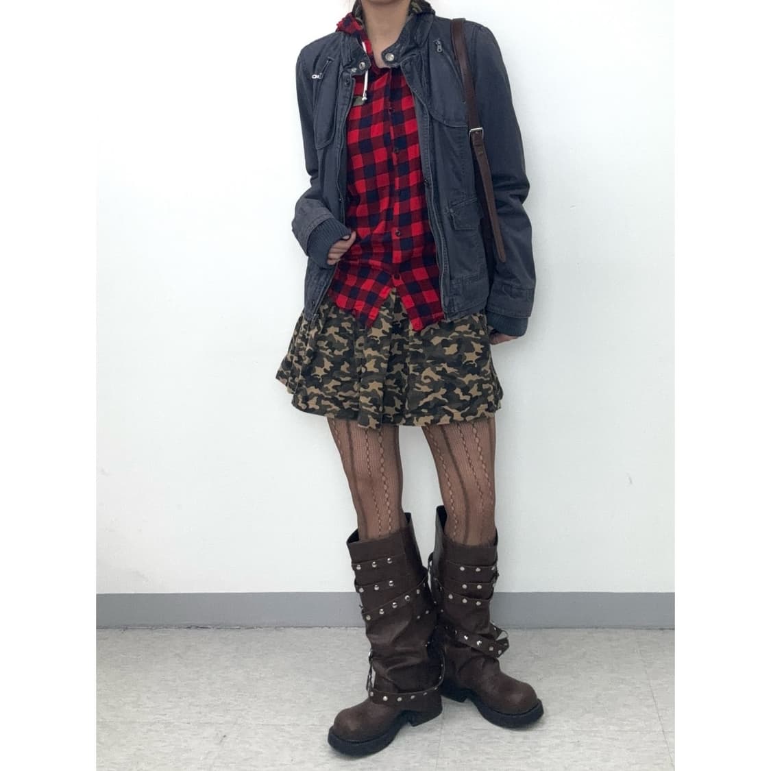 빈티지 카모 스커트 y2k 상품이미지1