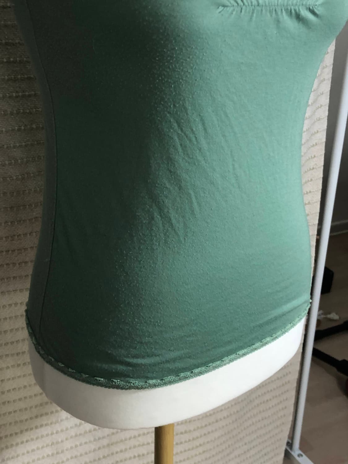 엑시즈팜 빈티지 그린 민소매 티셔츠 모리걸 레이어드 나시 상품이미지5