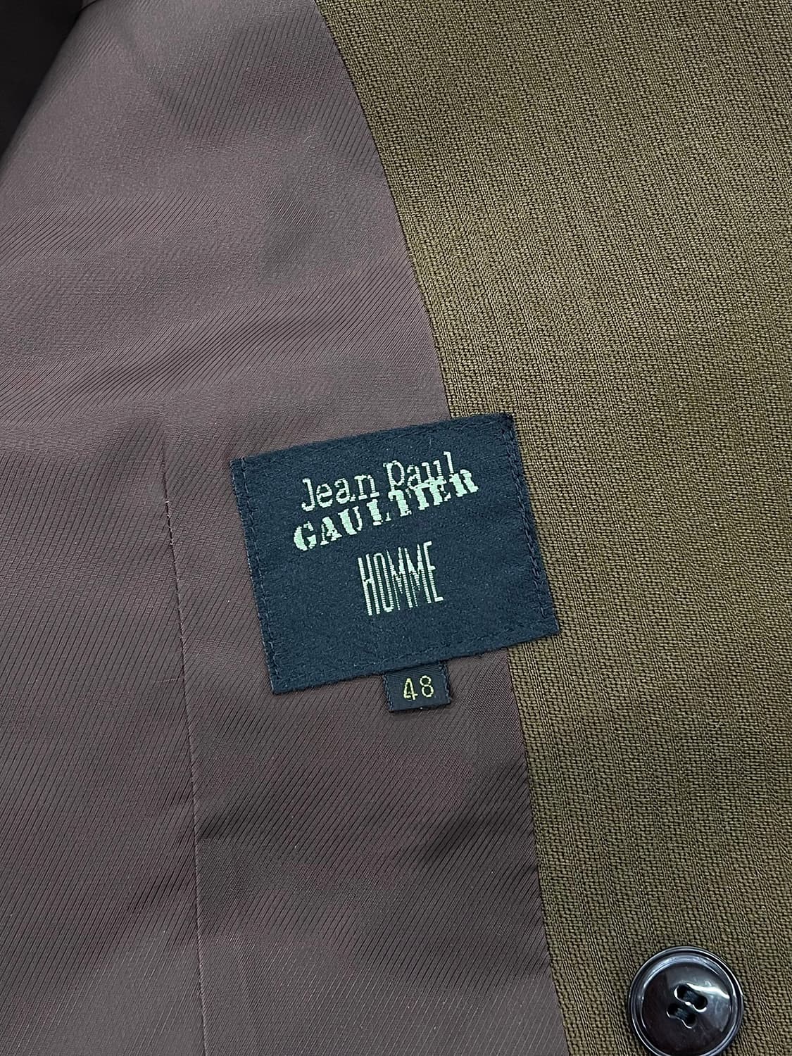 장 폴 고티에 00s 다크 베이지 더블 브레스티드 테일러드 자켓 상품이미지7