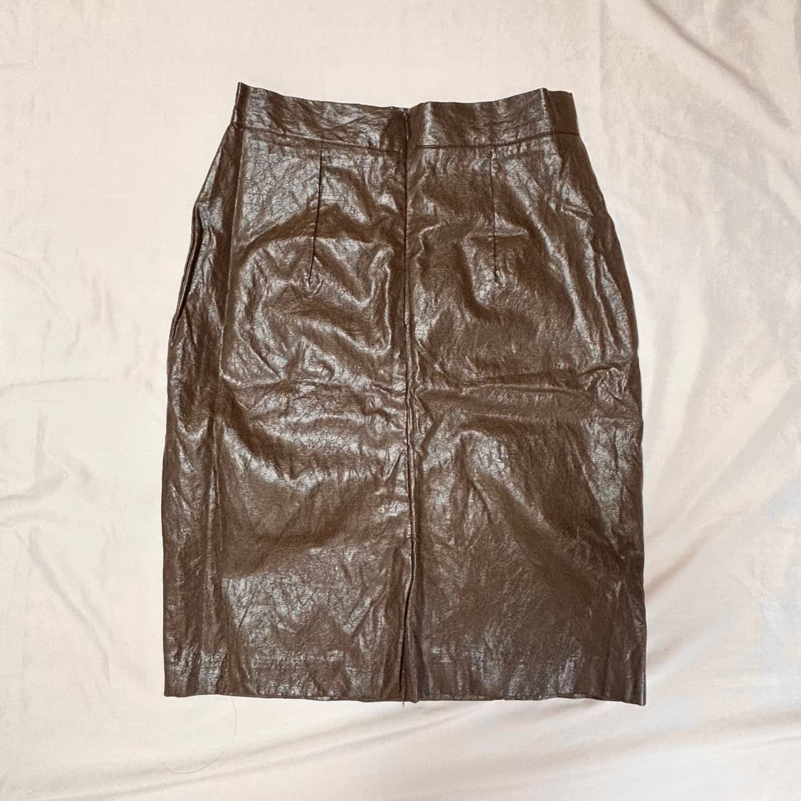 빈티지 락시크 페이크 레더 스커트 상품이미지2