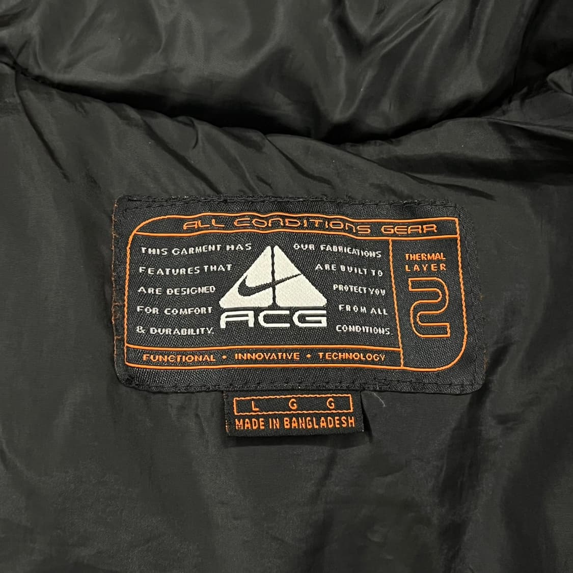 [정품/L] 나이키 블랙 패딩 조끼 b17 상품이미지4