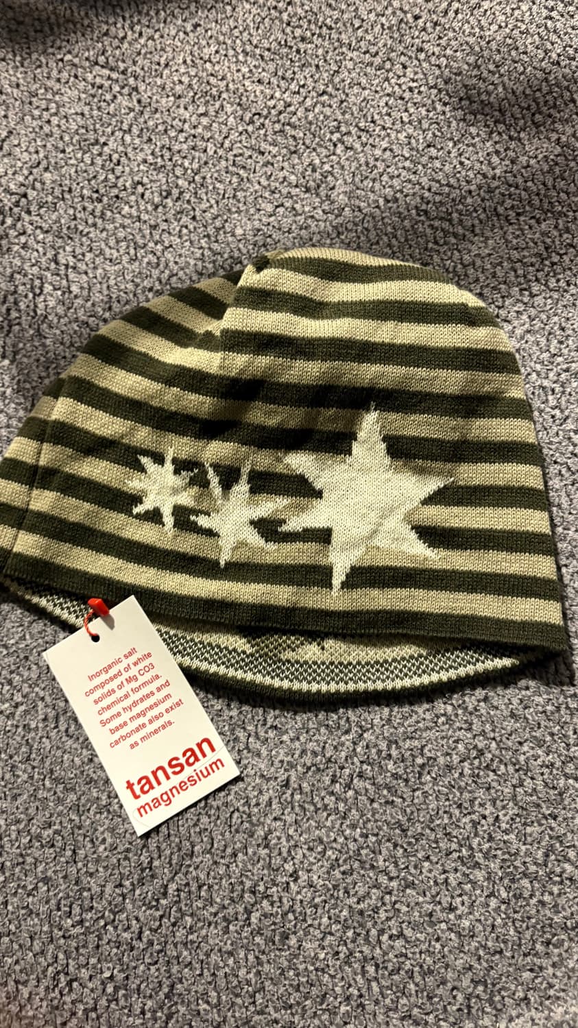 탄산마그네슘 자카드 스트라이프 비니 상품이미지1