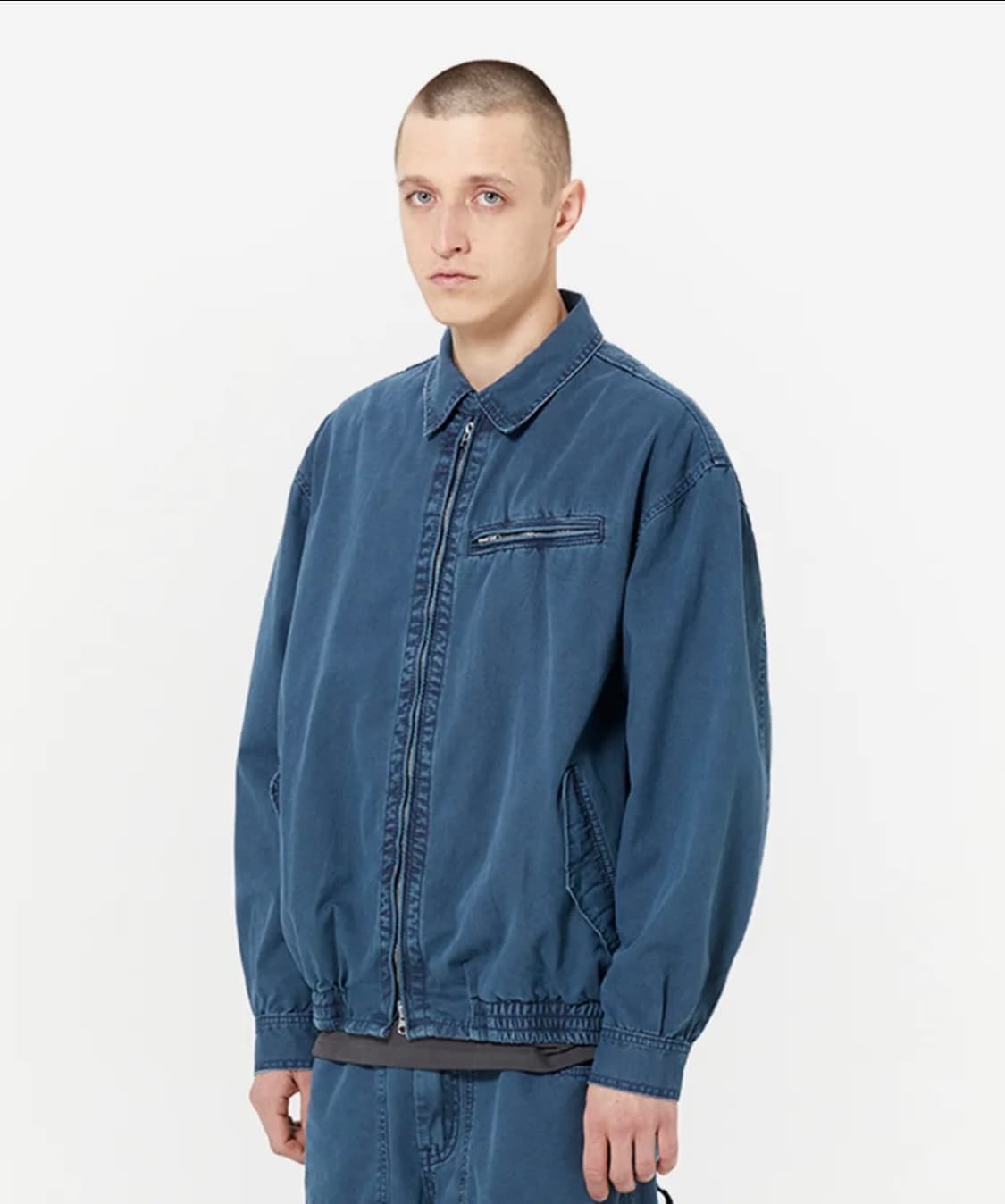 더바이닐하우스 다이드 컷오프 블루종 블루 상품이미지1