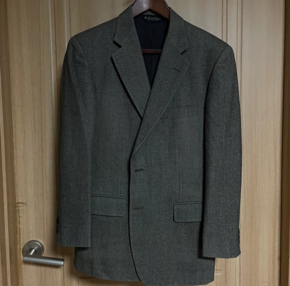 브룩스브라더스 버드아이 카키 브라운 울 100% 수트 상품이미지1