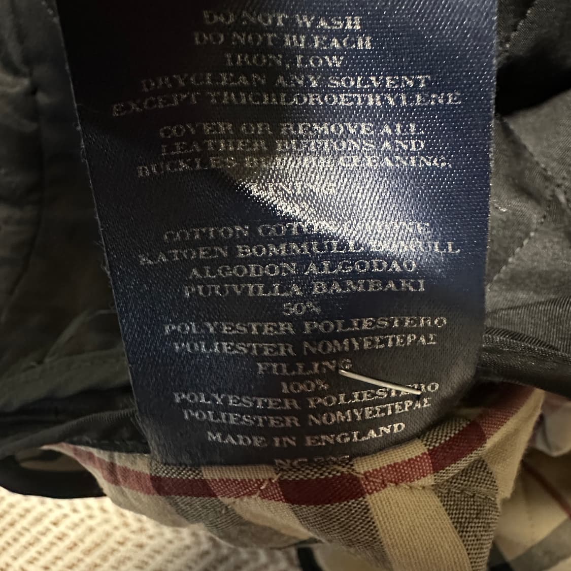 BURBERRY england made jacket black 상품이미지5