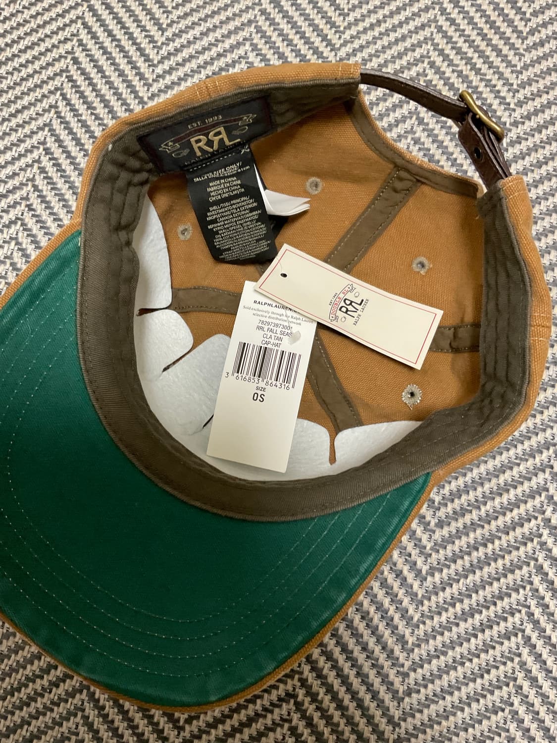 RRL 더블알엘 캔버스 볼캡 상품이미지3