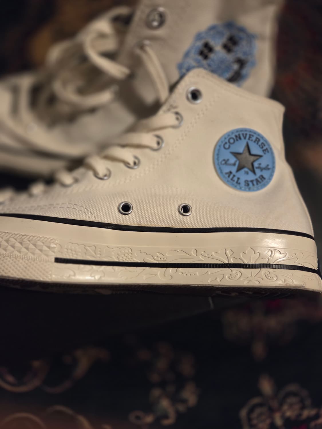 [정품/레어] 컨버스 척70 스페셜 에디션 자수 하이탑 (275mm) 상품이미지4