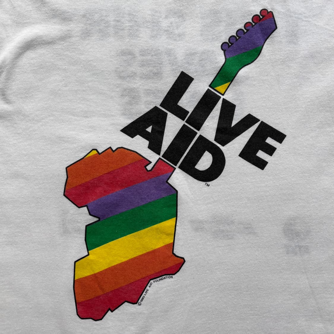 80s 빈티지 Live aid 티셔츠 XL 상품이미지6