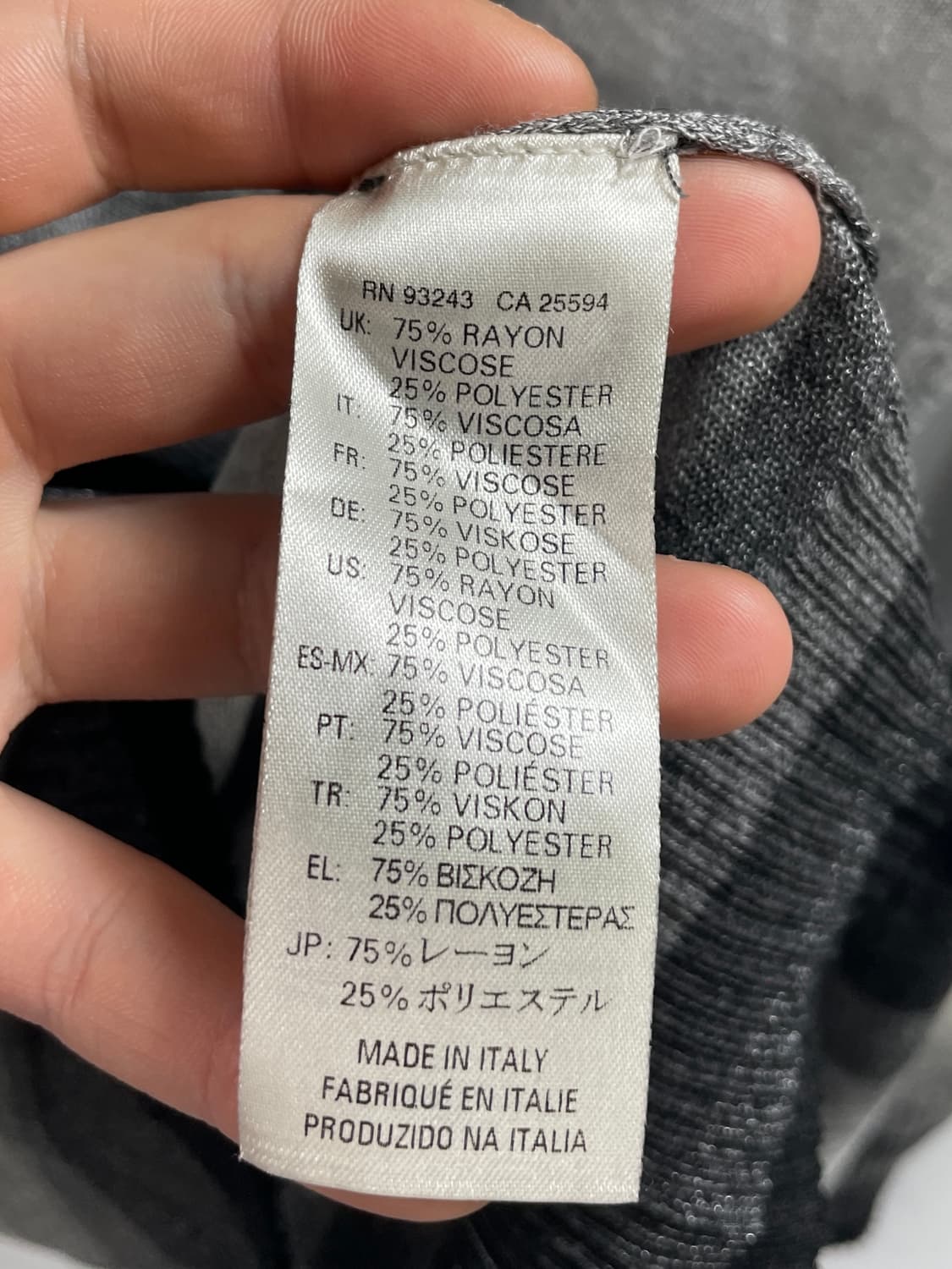 디젤 그라데이션 스트라이프 시스루 니트 (on.653) 상품이미지6