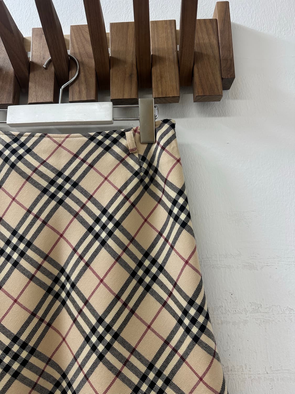 드라이완료 버버리 블루라벨 Burberry 노바체크 울100 스커트 36 상품이미지3