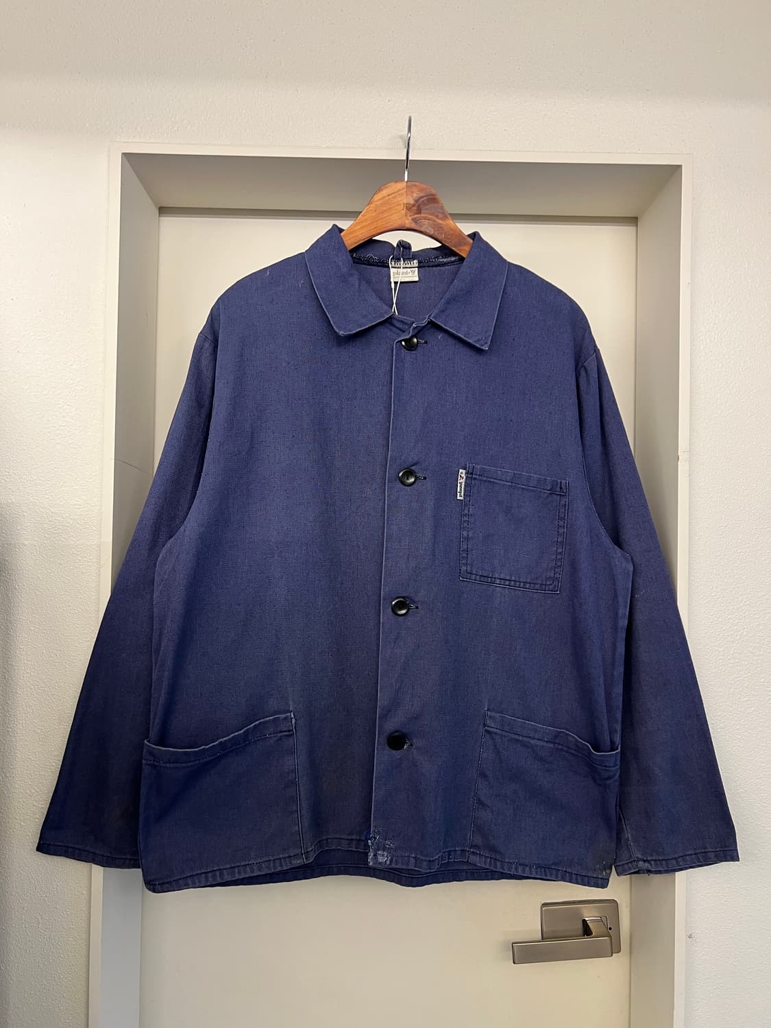 OLD EURO FADED NAVY PURPLE 빈티지프렌치워크자켓 상품이미지1