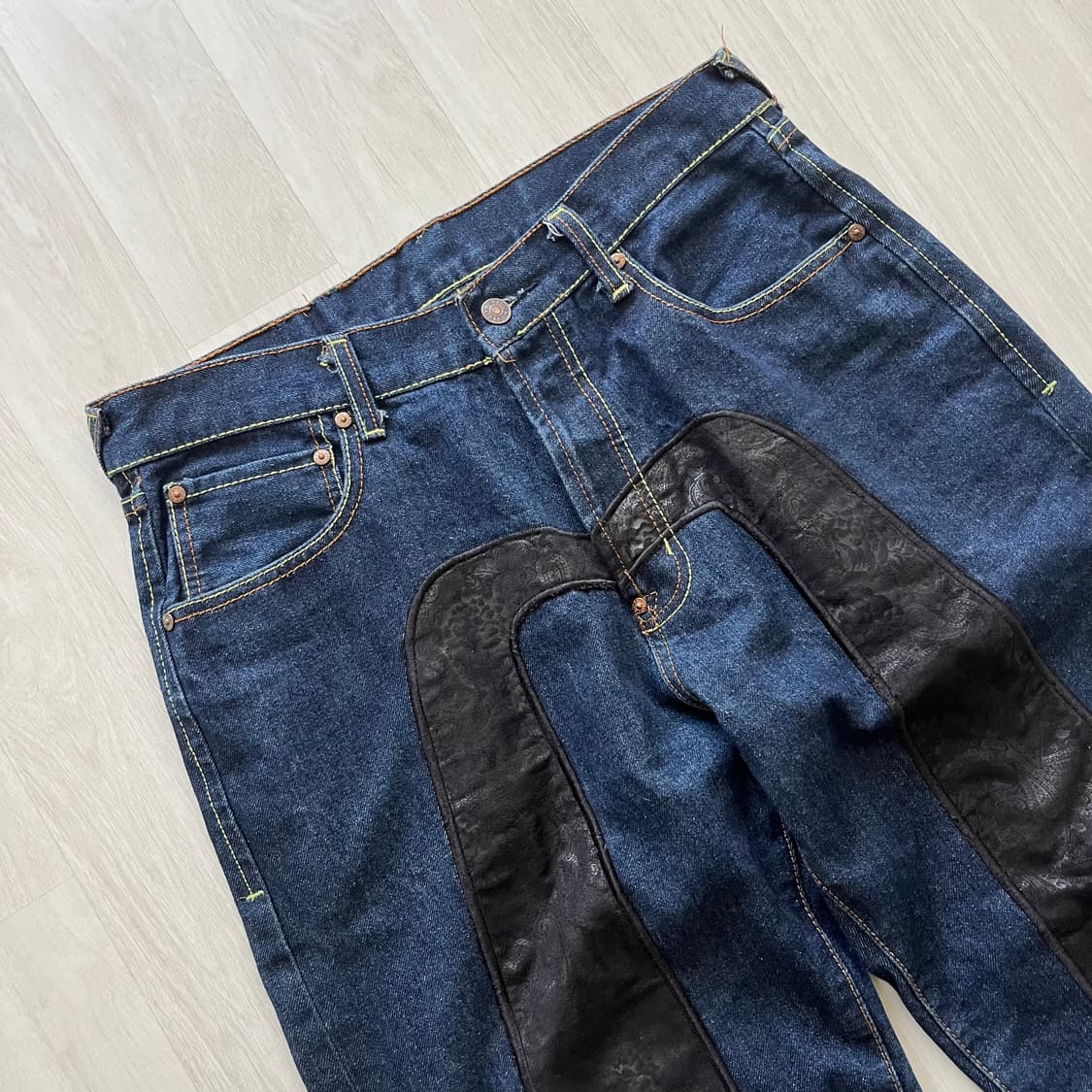 Evisu . 에비수 재팬 페이즐리 다이콕 데님팬츠 상품이미지8