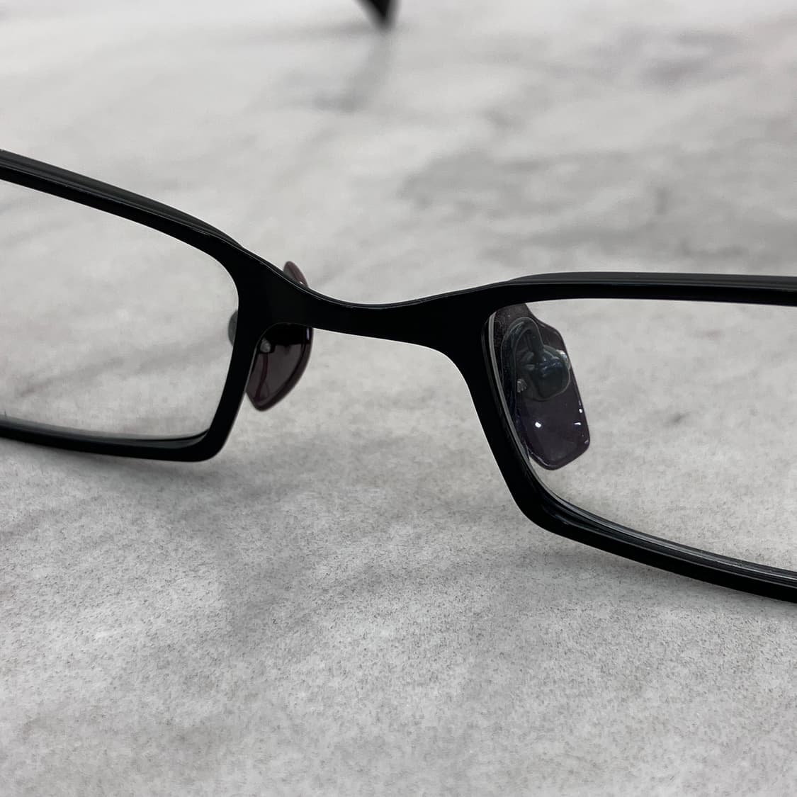 C71 리조 RIJO PLUS 블랙 슬림 스퀘어 메탈테 안경 상품이미지5