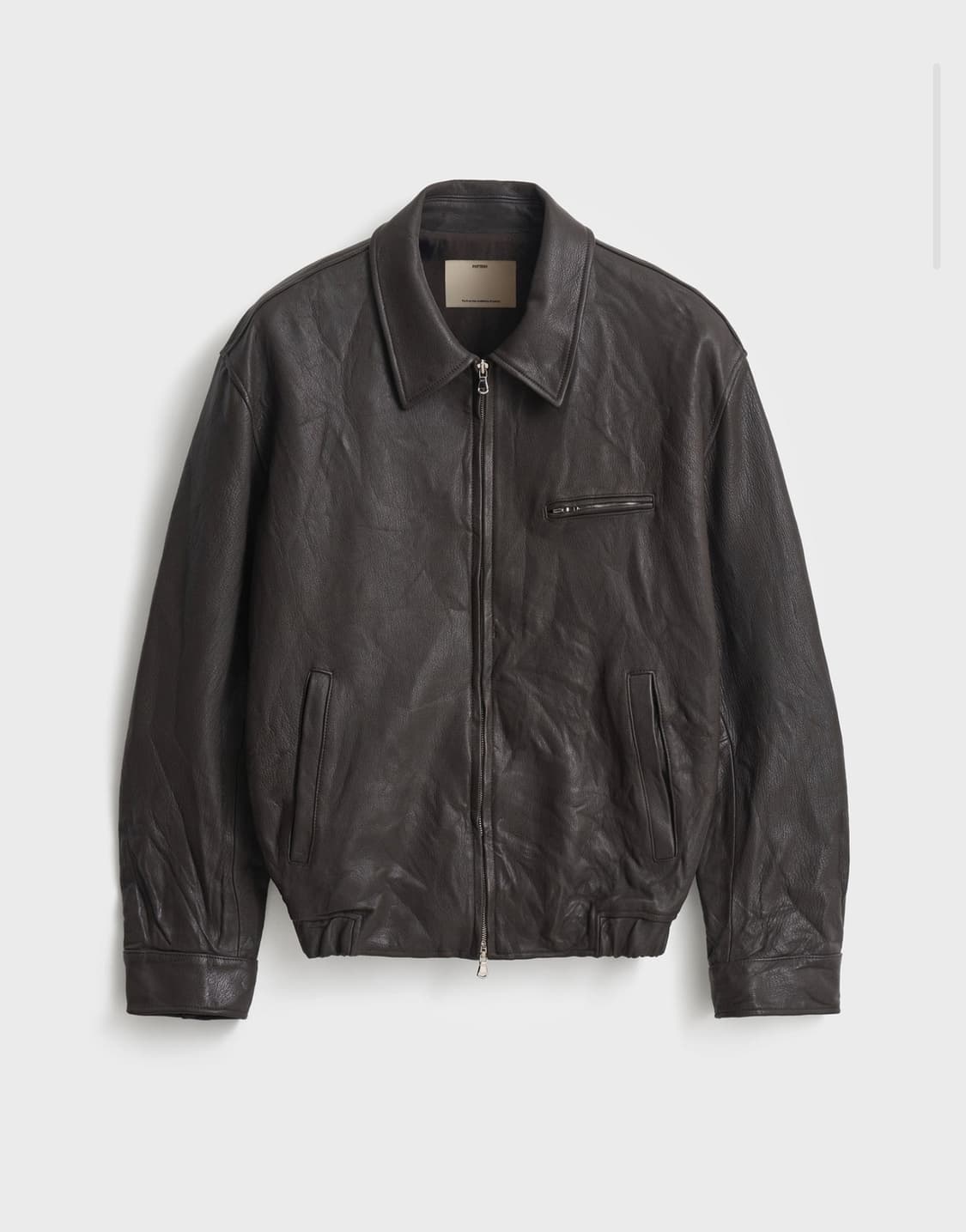 포터리 고트 레더 자켓 다크브라운 3사이즈 상품이미지1