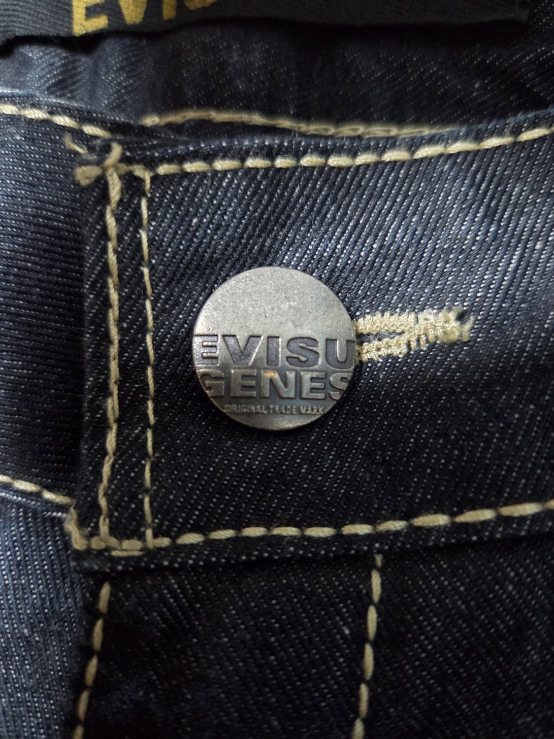 에비수 백자수패치 데님팬츠 상품이미지3