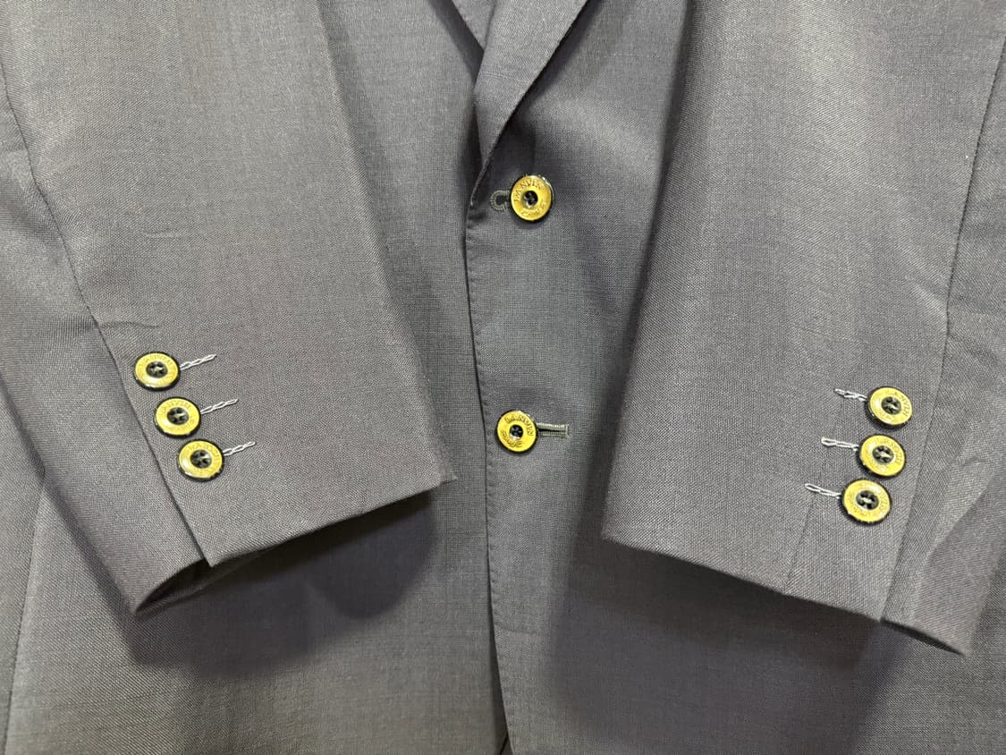 일본 빈티지 랑방 스튜디오 그레이 봄,가을 울 자켓 상품이미지1