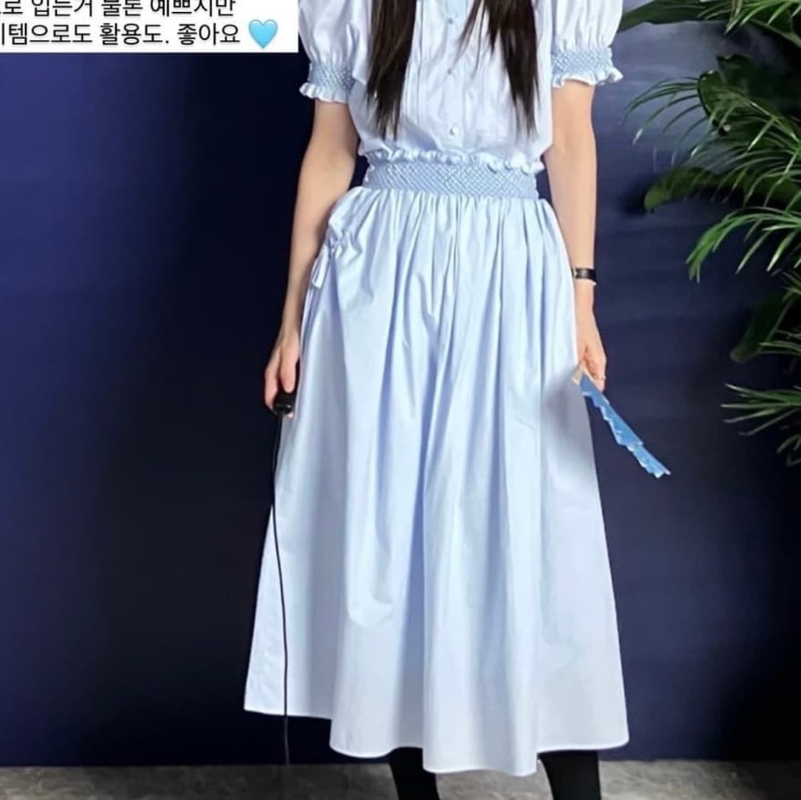 플레따 펄 리본 스커트 - S size 상품이미지1