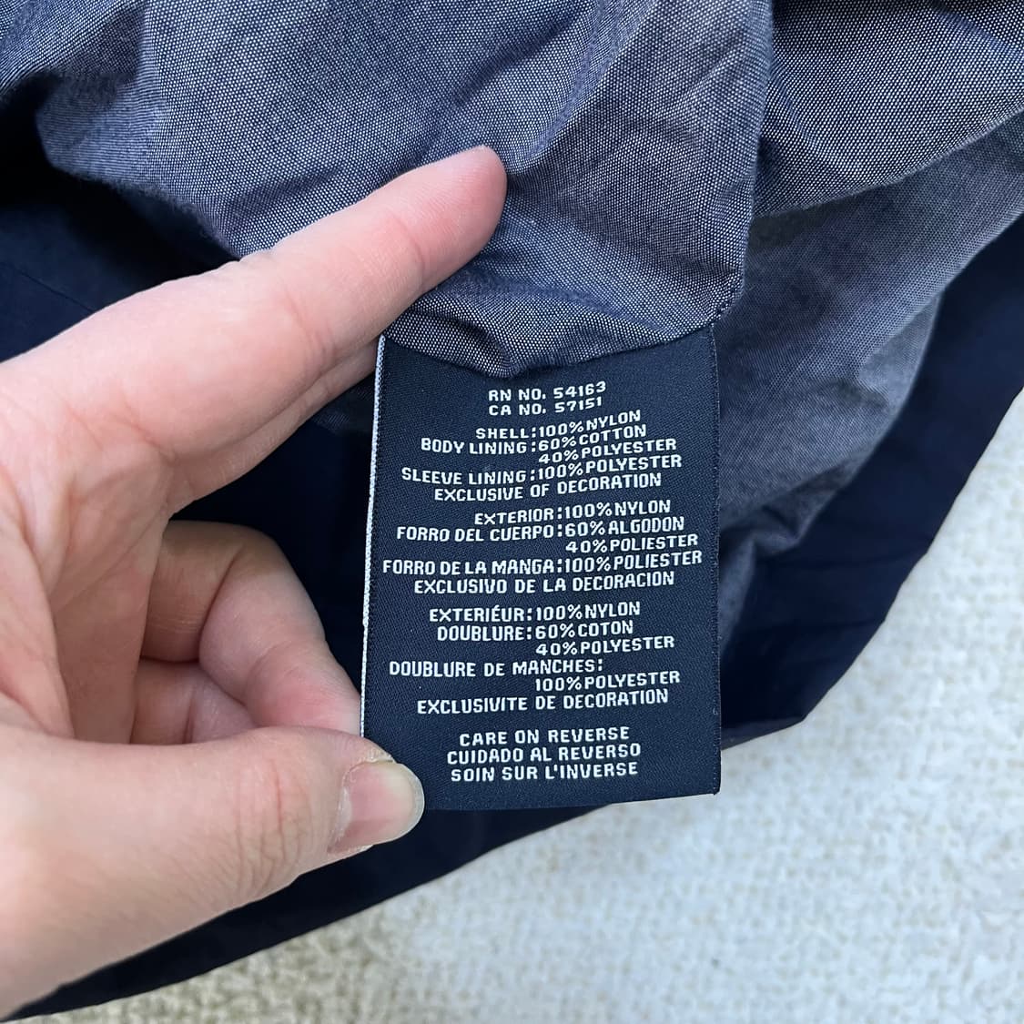 실측확인 타미힐피거 바람막이 자켓 0310M 상품이미지3