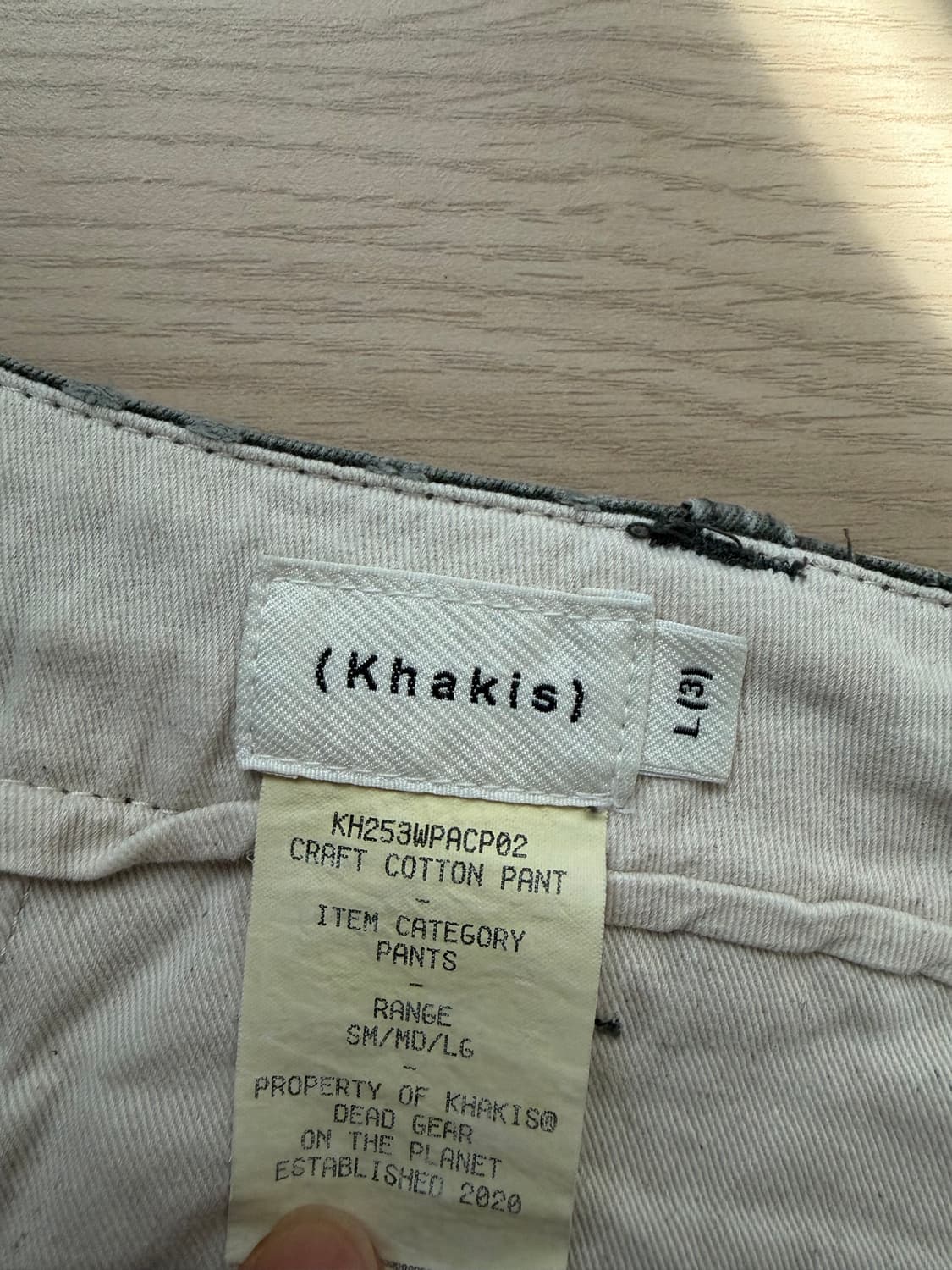[L, 3] 카키그 크래프트 craft 치노 팬츠 그레이 상품이미지2