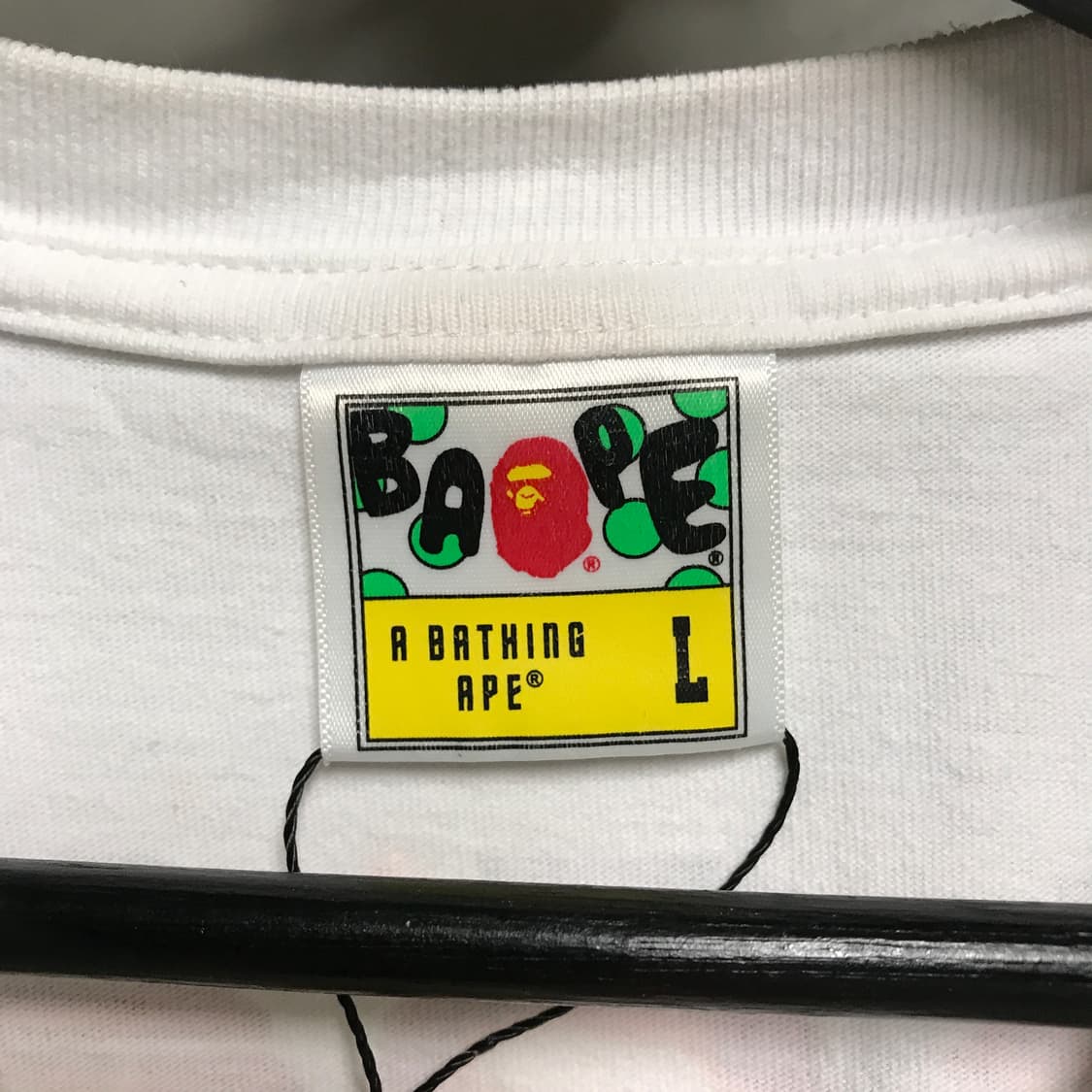 베이프 화이트 반팔 티셔츠 L 상품이미지6