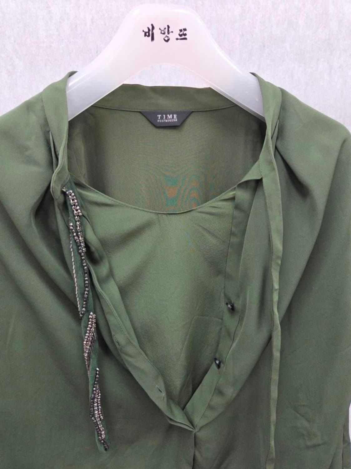 여성 55size 타임 긴팔 블라우스 상품이미지4