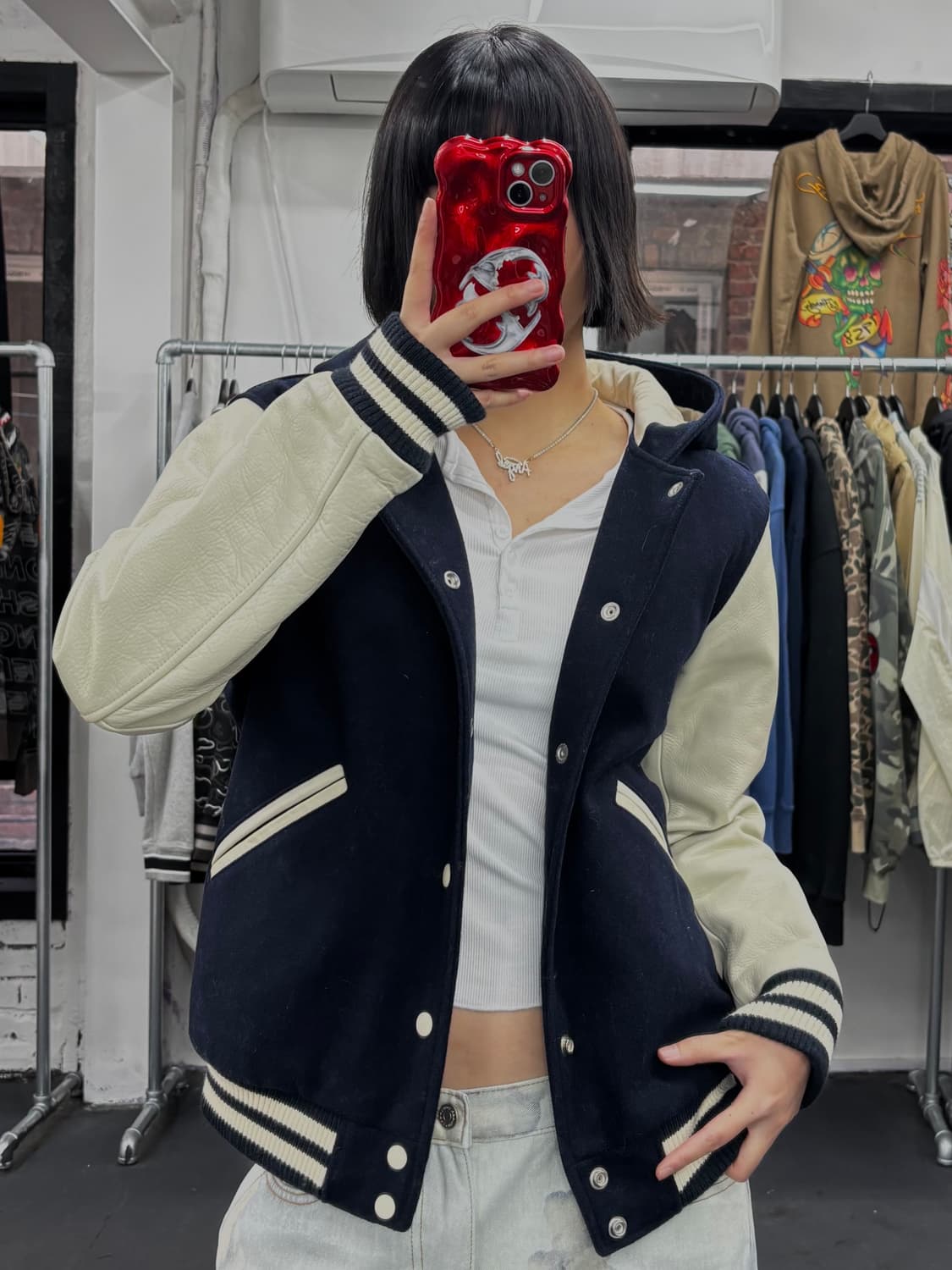 프릭스 스토어 후드 바시티 자켓 상품이미지1