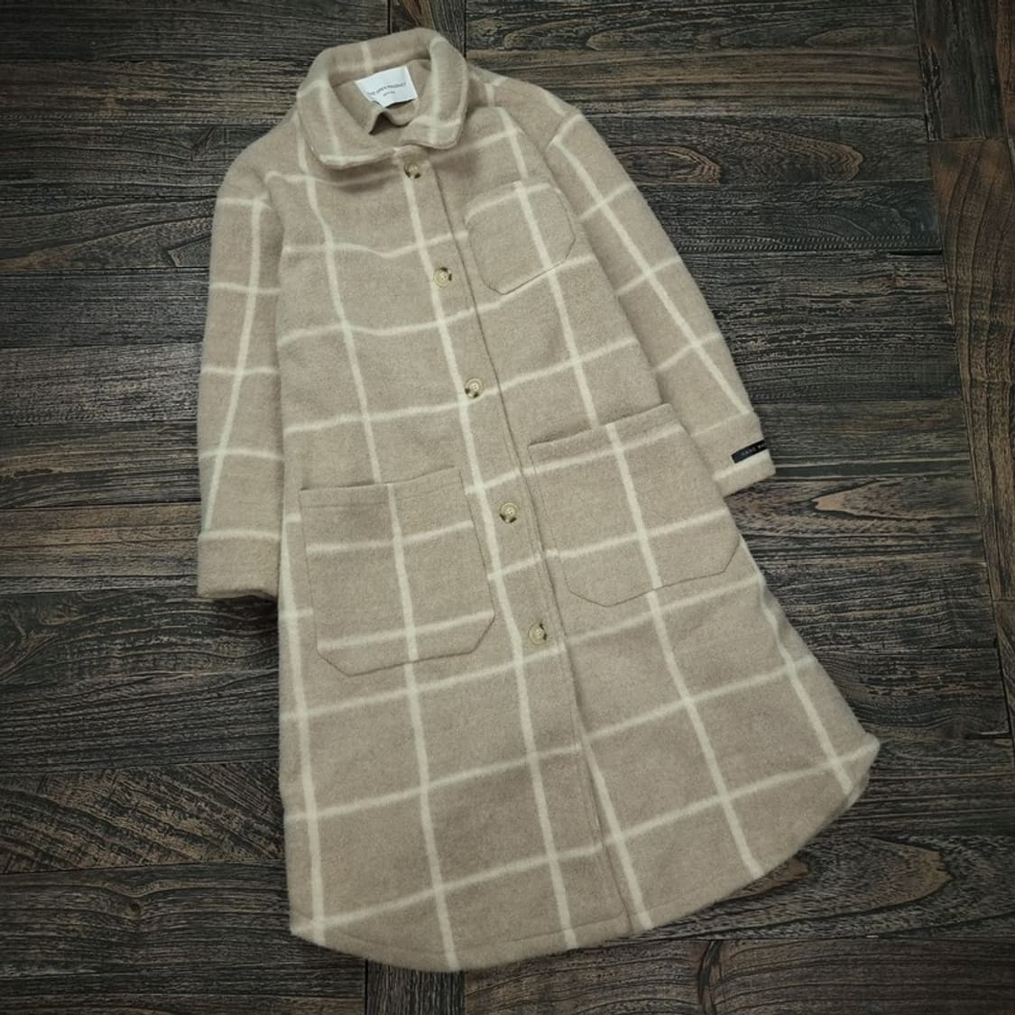 [더오픈프로덕트 오픈YY] 핸드메이드 체크 롱코트 M16354 상품이미지1