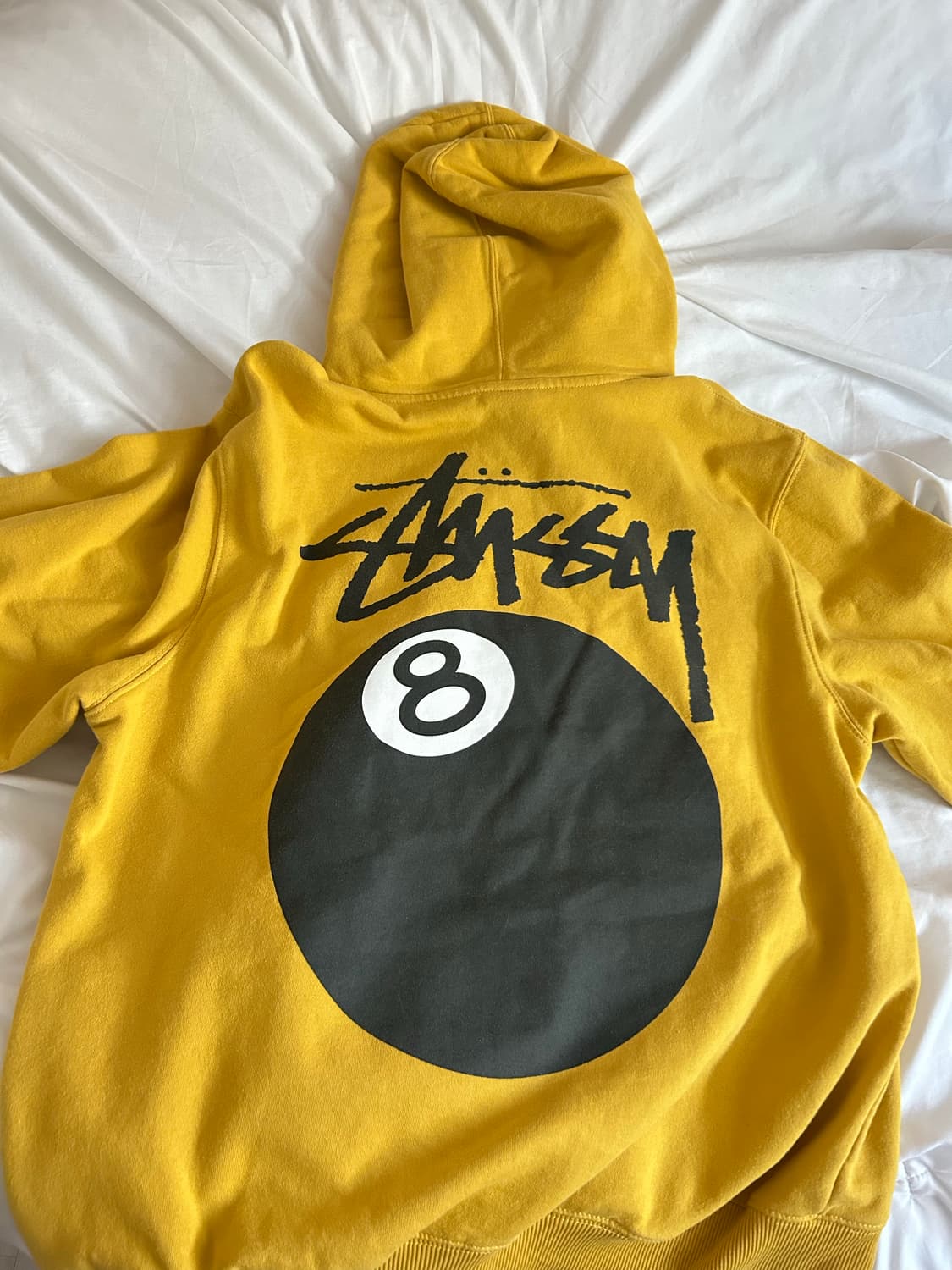[스투시] stussy 8볼 기모 후드티 머스타드컬러 상품이미지1
