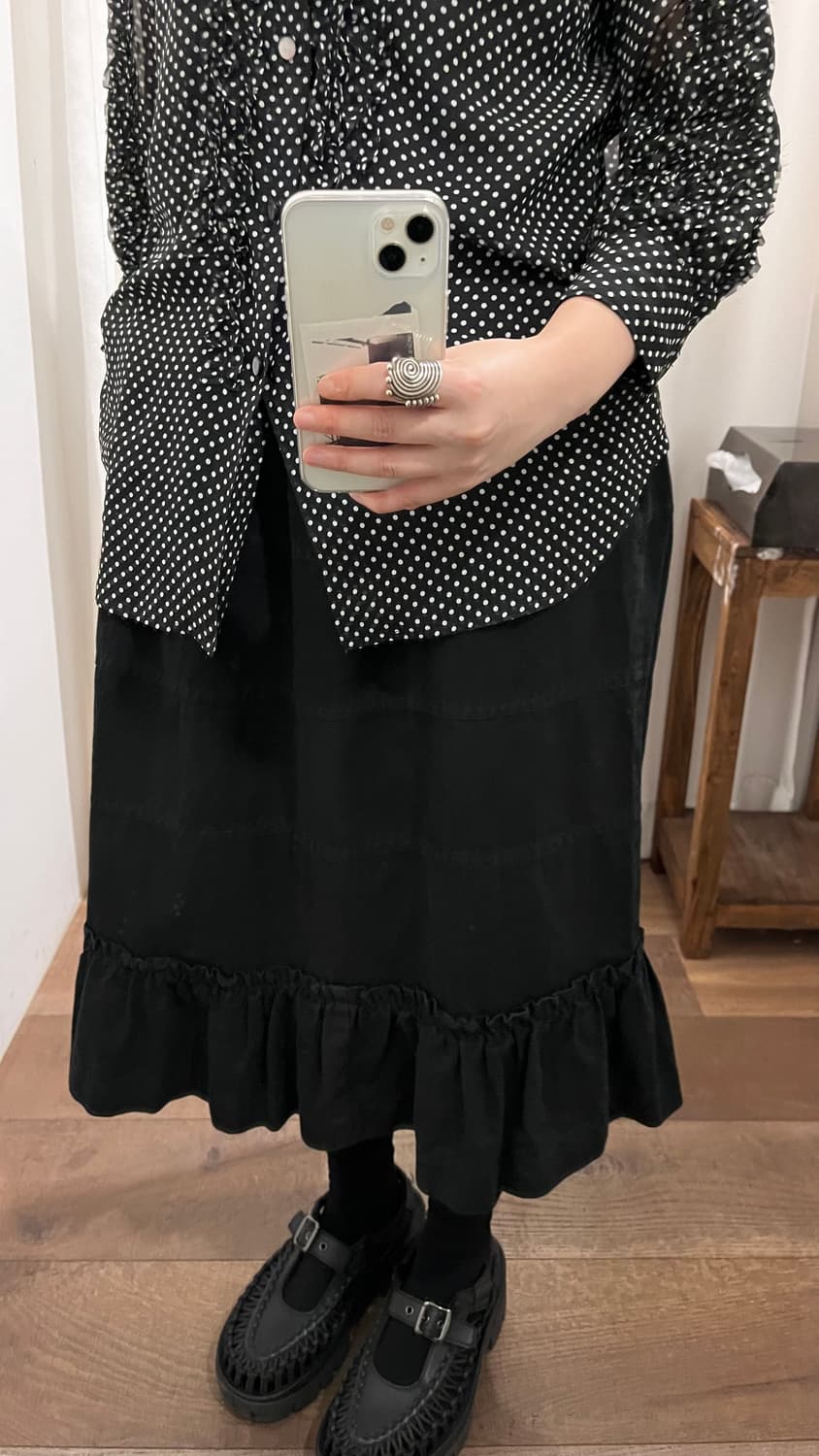 Patchwork Frill Skirt 상품이미지3