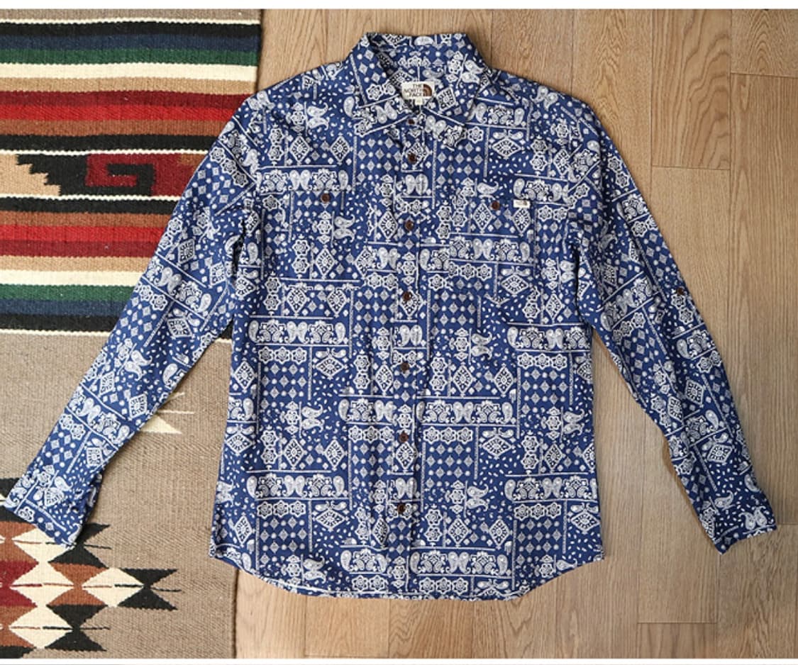 THE NORTH FACE 노스페이스 브라운텝 페이즐리 코튼 남방 상품이미지2