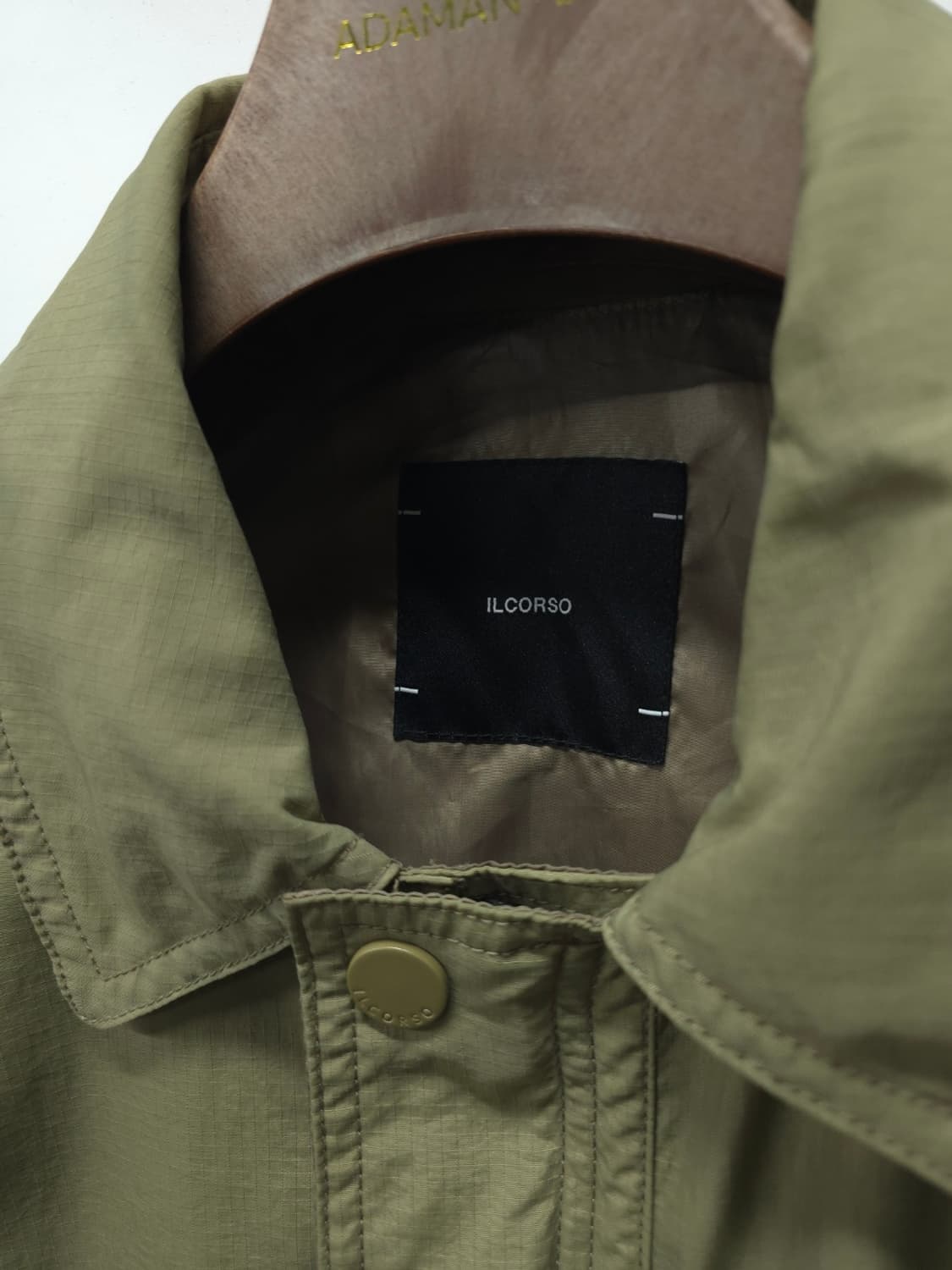 일꼬르소 레이어드 하단 스트링 나일론 자켓 카키(110) 상품이미지4