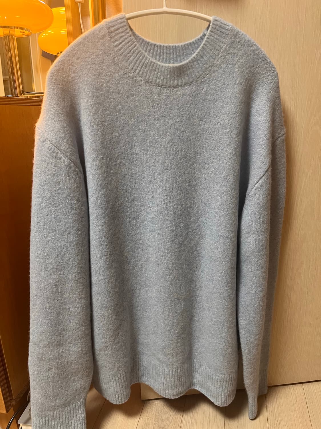 포터리 캐시미어 혼방 니트 스카이블루 상품이미지1