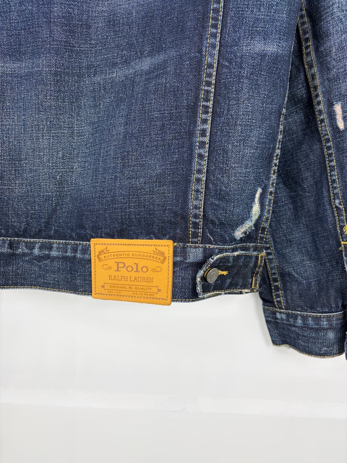 a115) 폴로랄프로렌 빈티지 페이디드 청자켓 상품이미지5