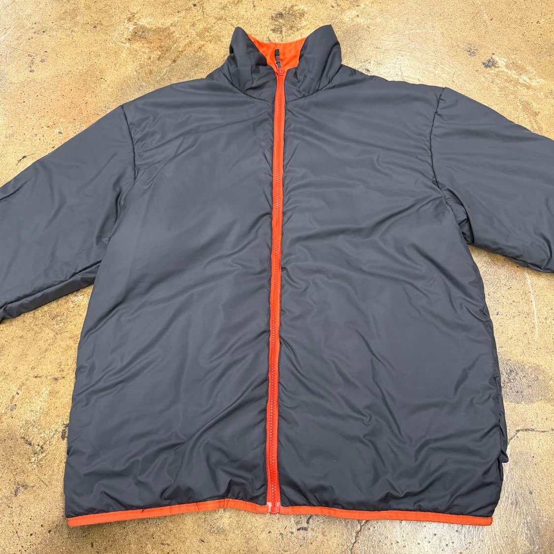 [정품/L] 마무트 오렌지 카키 양면 경량 패딩 자켓 b19 상품이미지5