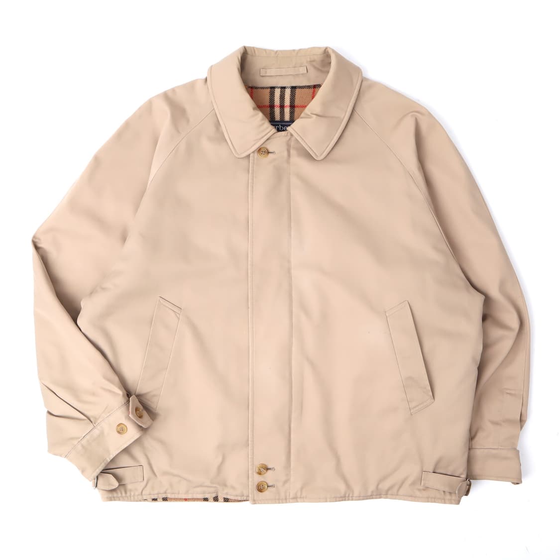 버버리 베이지 노바체크 라이닝 블루종 점퍼 자켓 상품이미지1