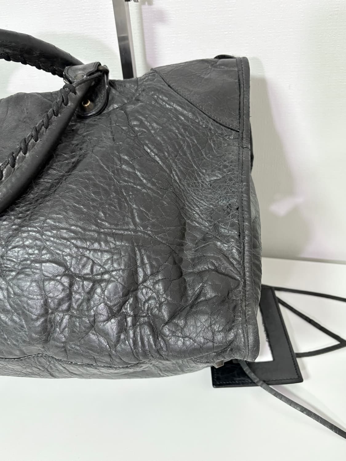 발렌시아가 워크 모터백 블랙 라지 상품이미지7