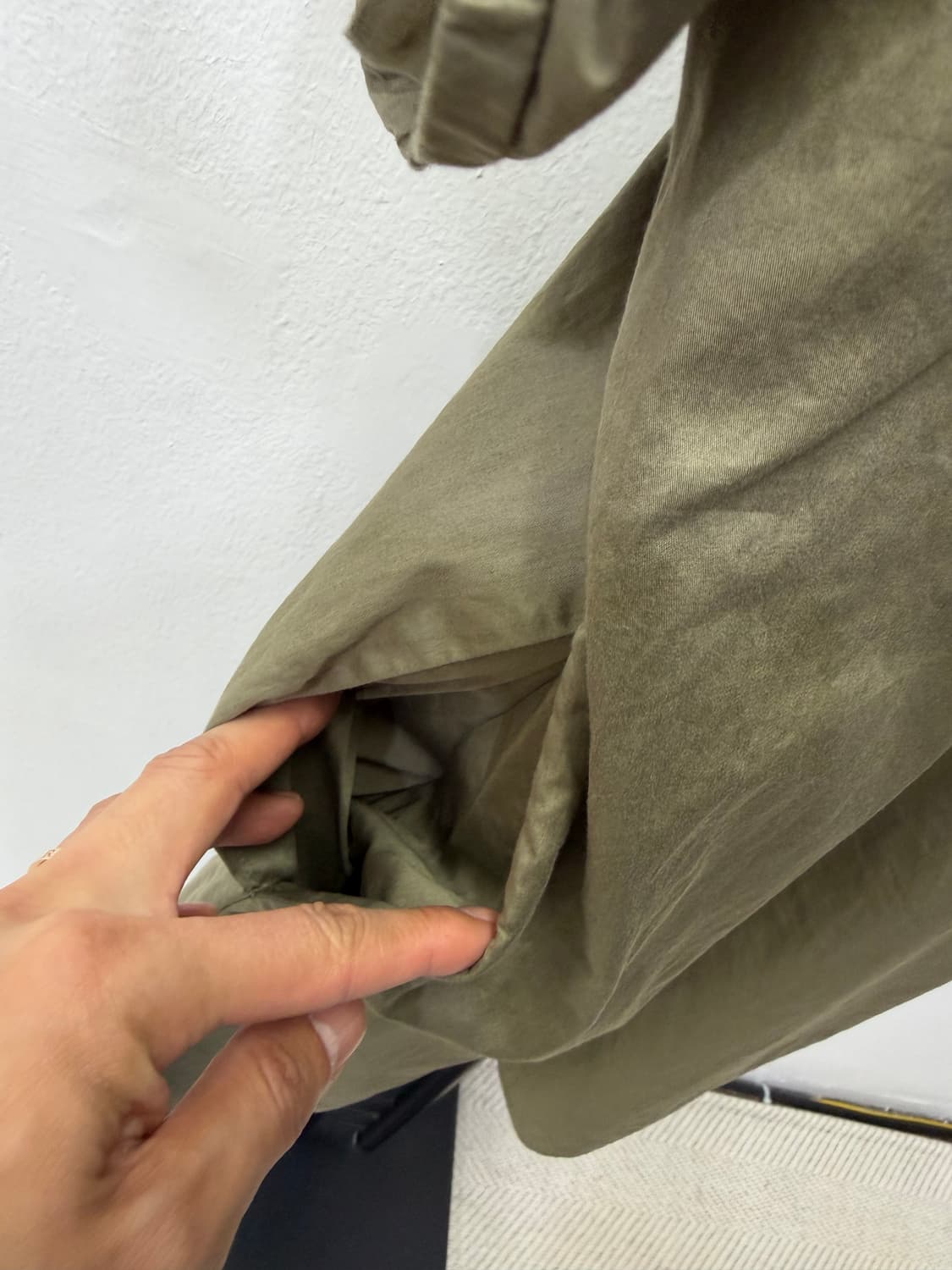 정품) COS 코스 루즈핏 카키색 블라우스 원피스 36 상품이미지5