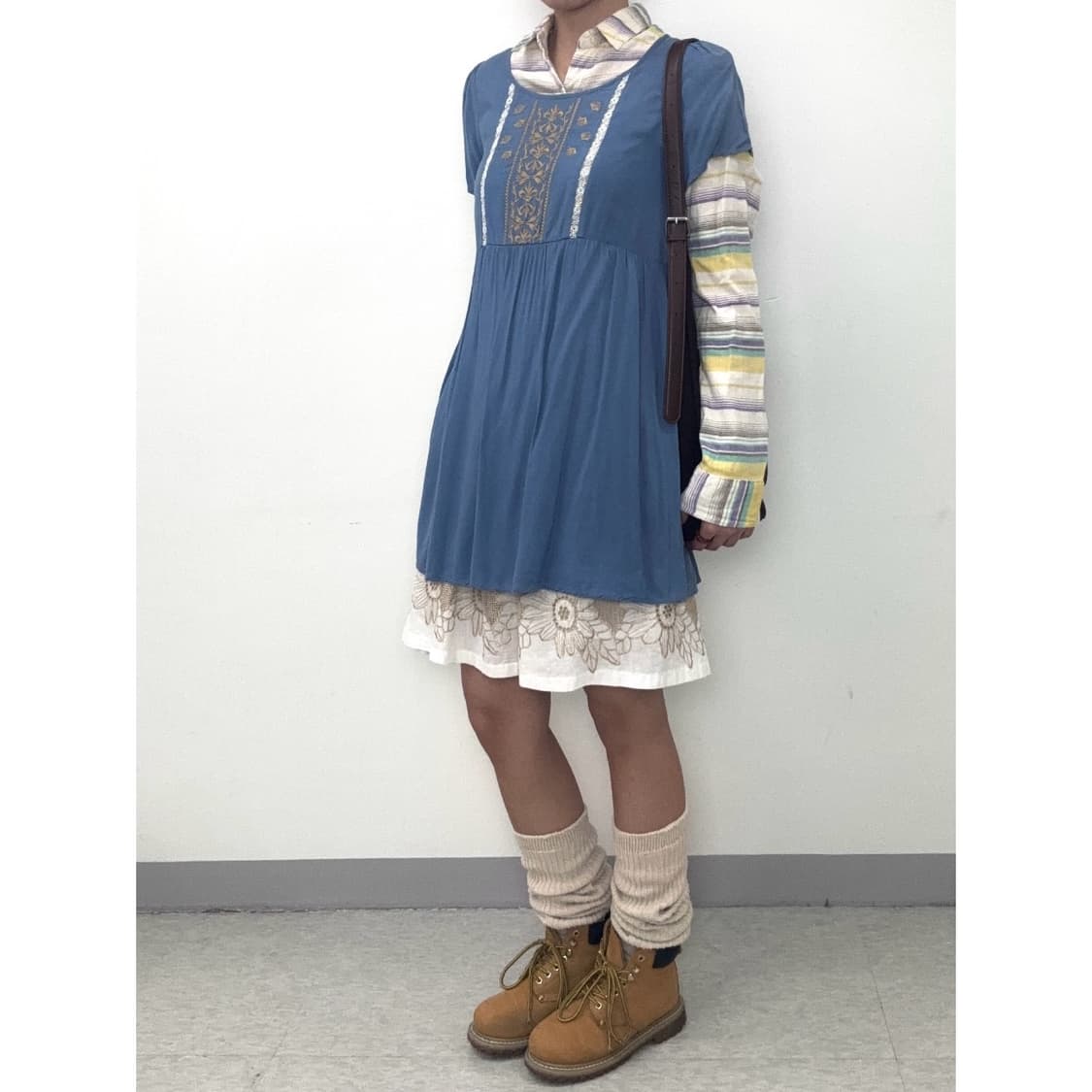 빈티지 스트라이프 히피 셔츠 상품이미지4