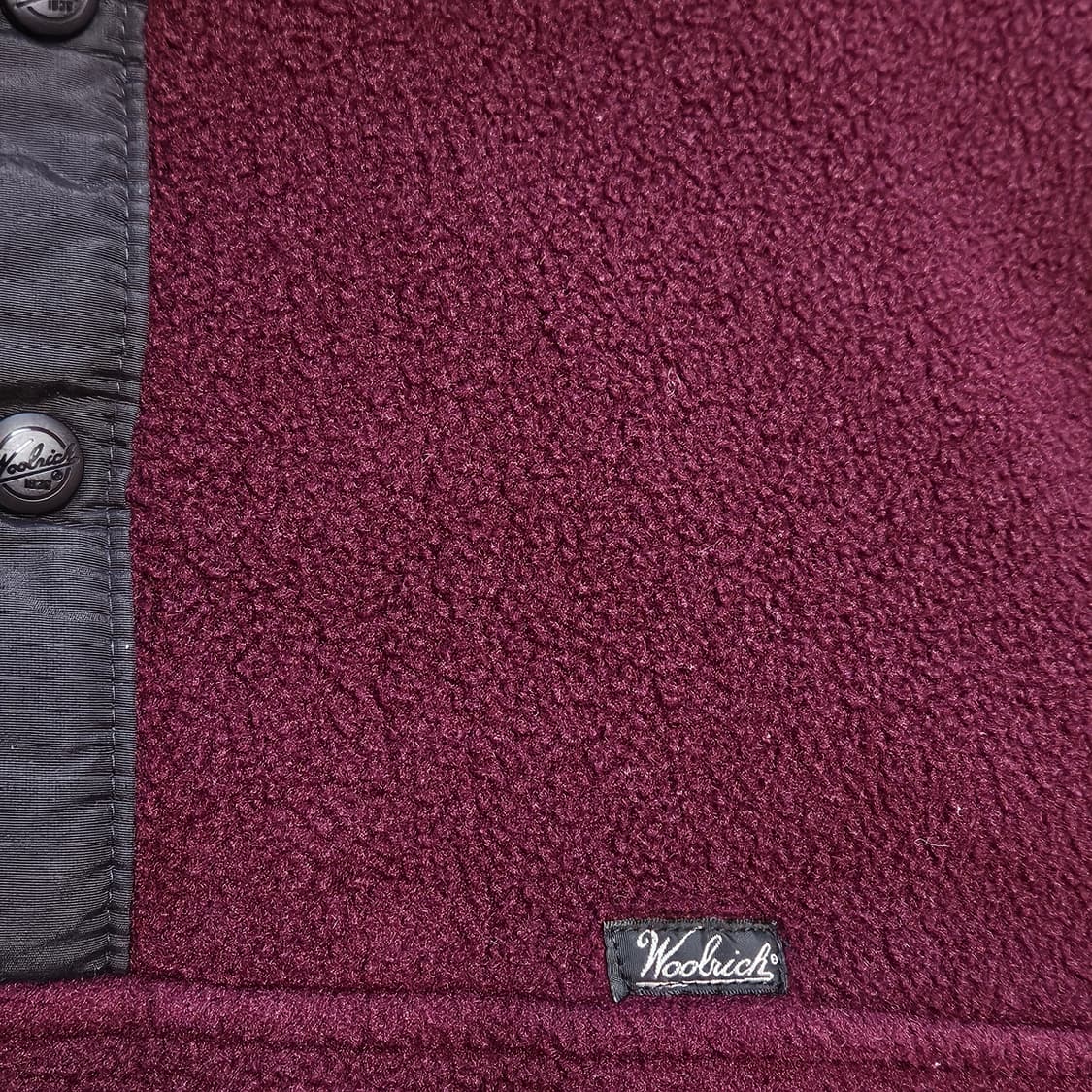 90s 울리치 플리스 신칠라 스냅티 버건디 상품이미지3