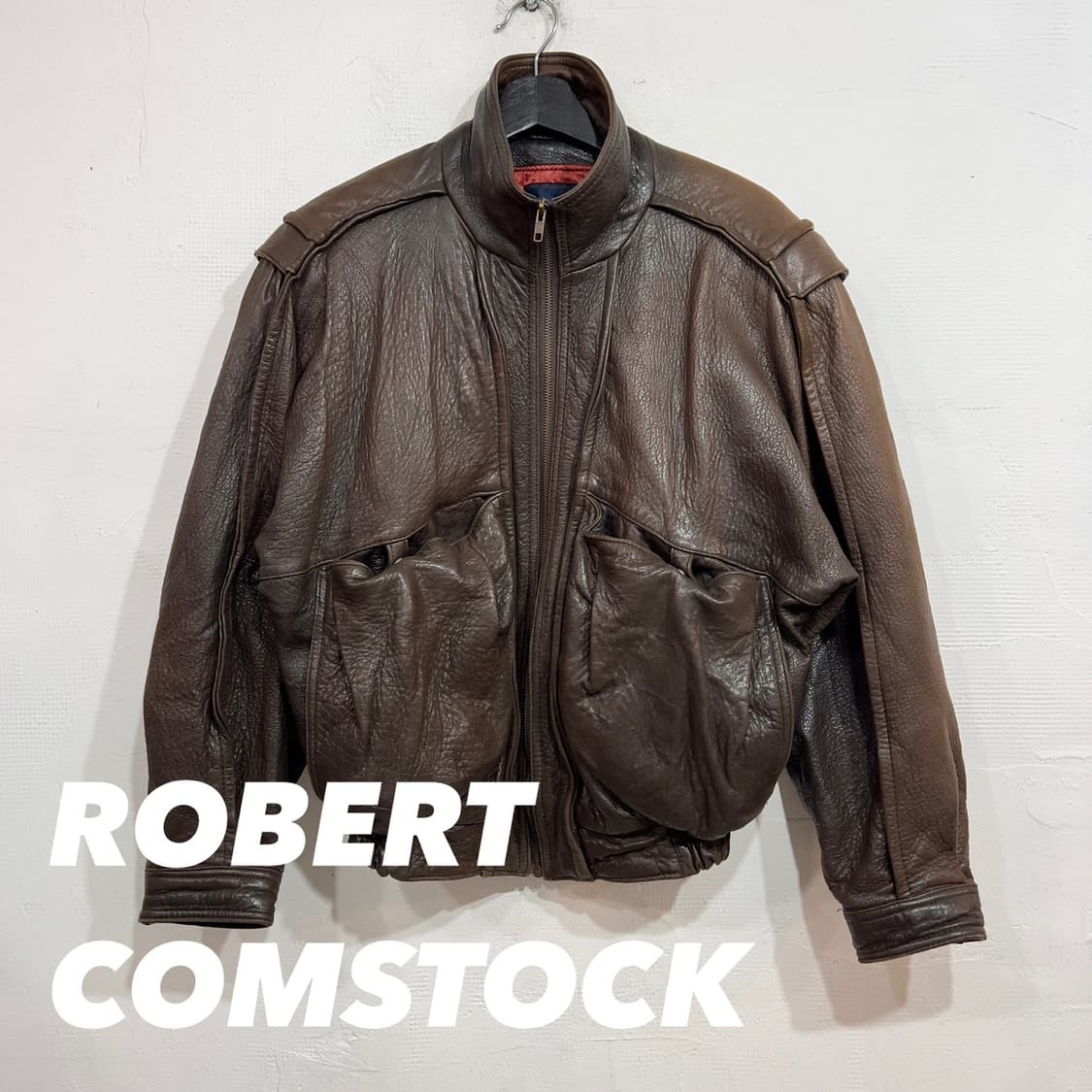 로버트콤스톡 리얼레더 a-2 자켓 상품이미지1
