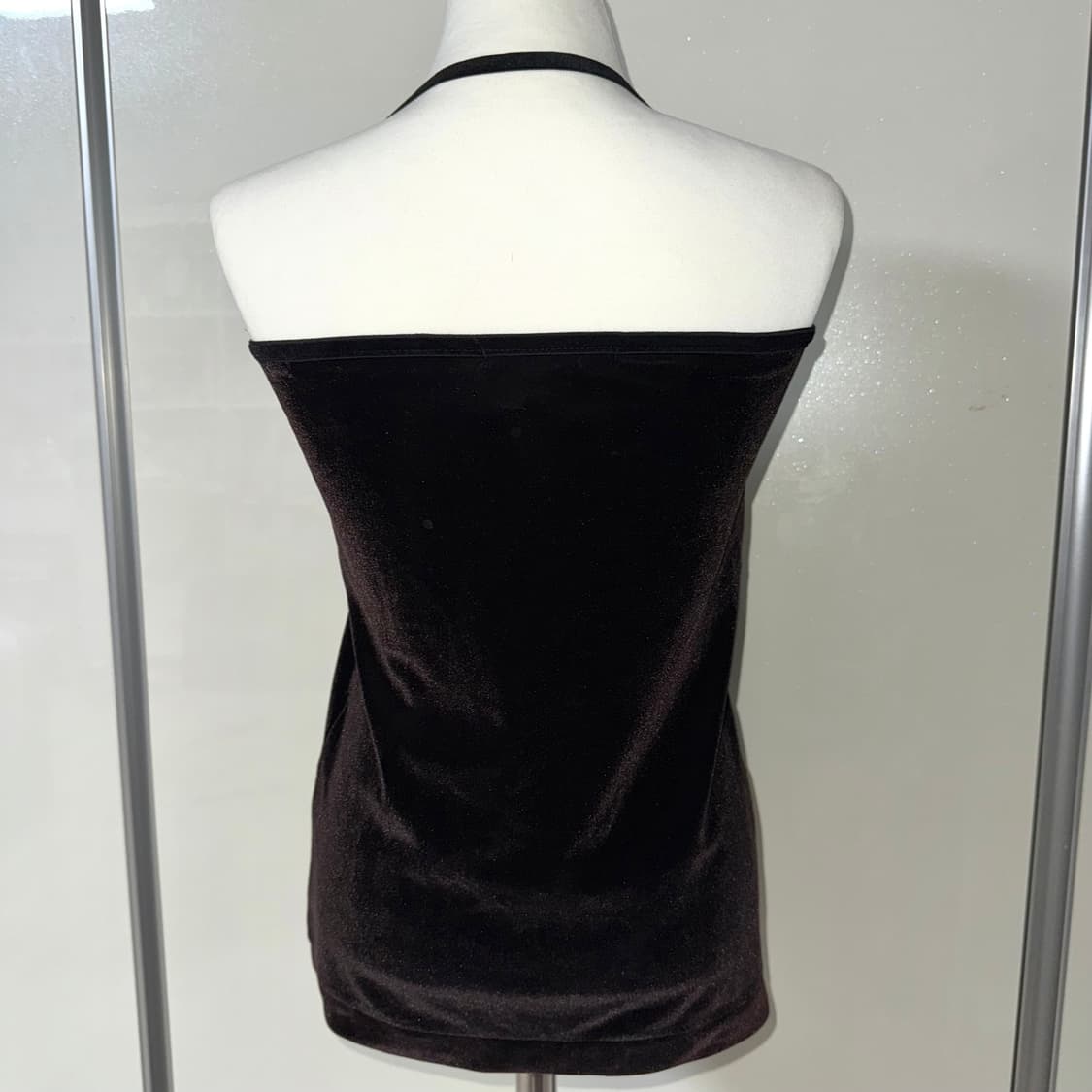 본더치 오네갸루 펑크 고딕 벨벳큐빅 탱크탑 튜브탑 홀터넥 나시 슬리브리스 상품이미지4