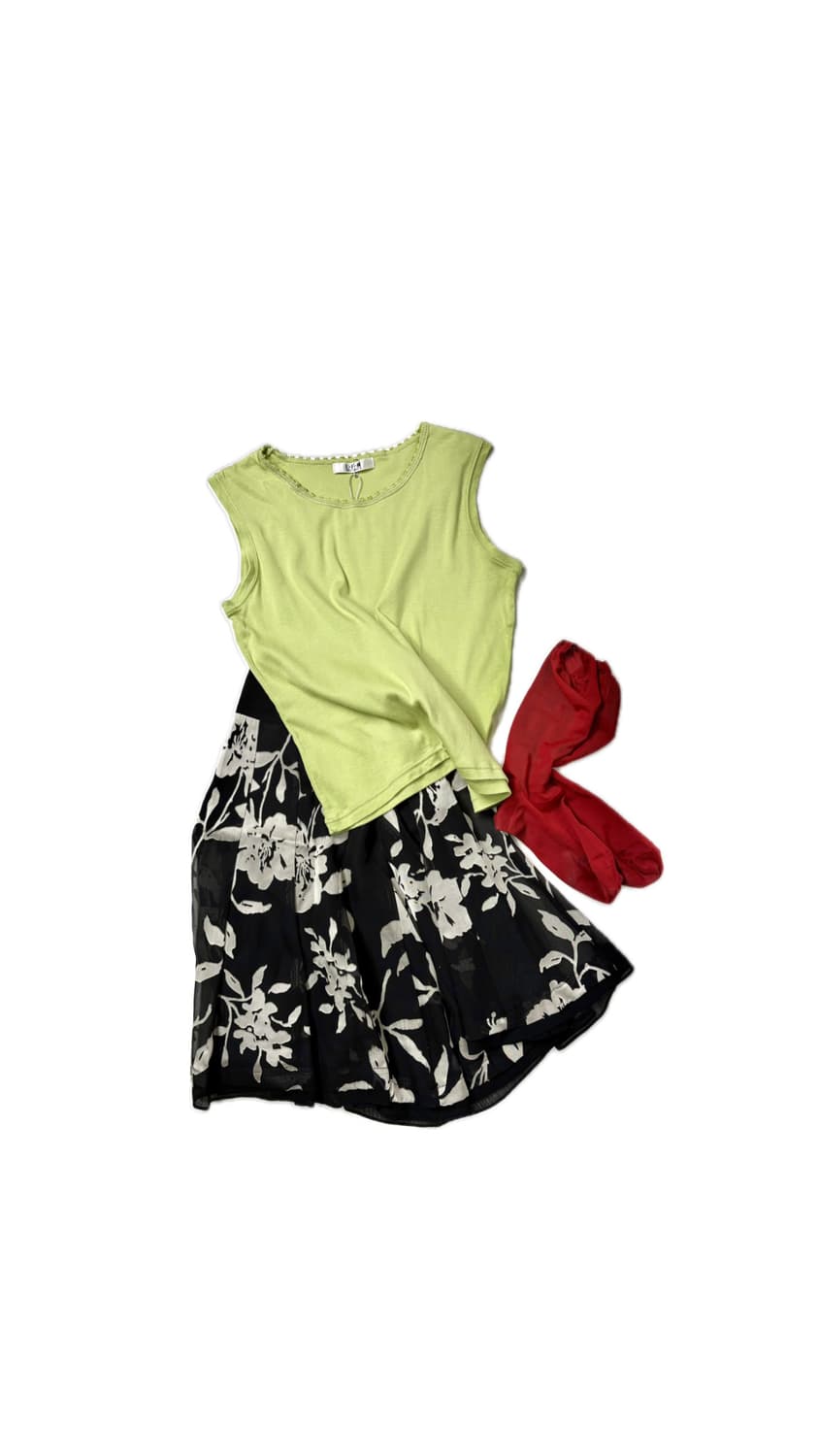 Midnight Blossom Flare Skirt 상품이미지1